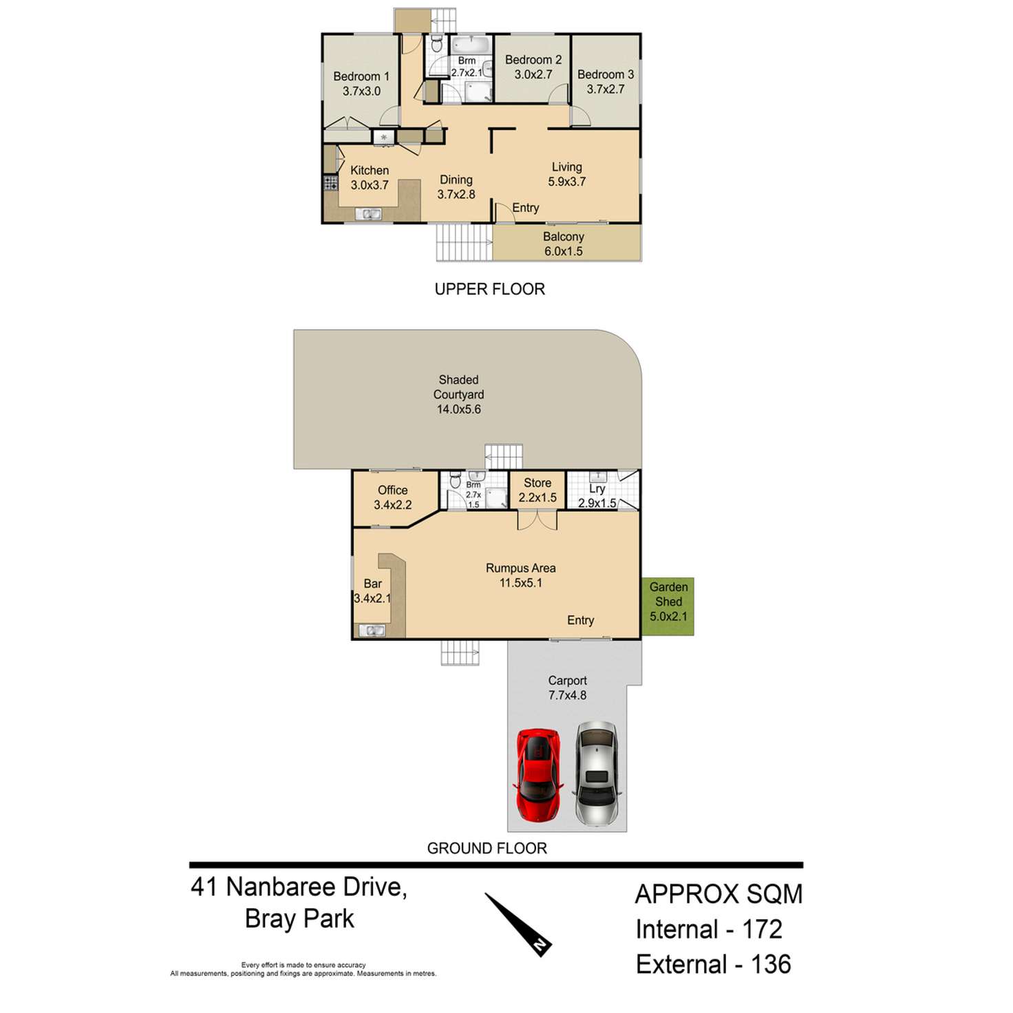 Floorplan of Homely house listing, 41 Nanbaree Drive, Bray Park QLD 4500