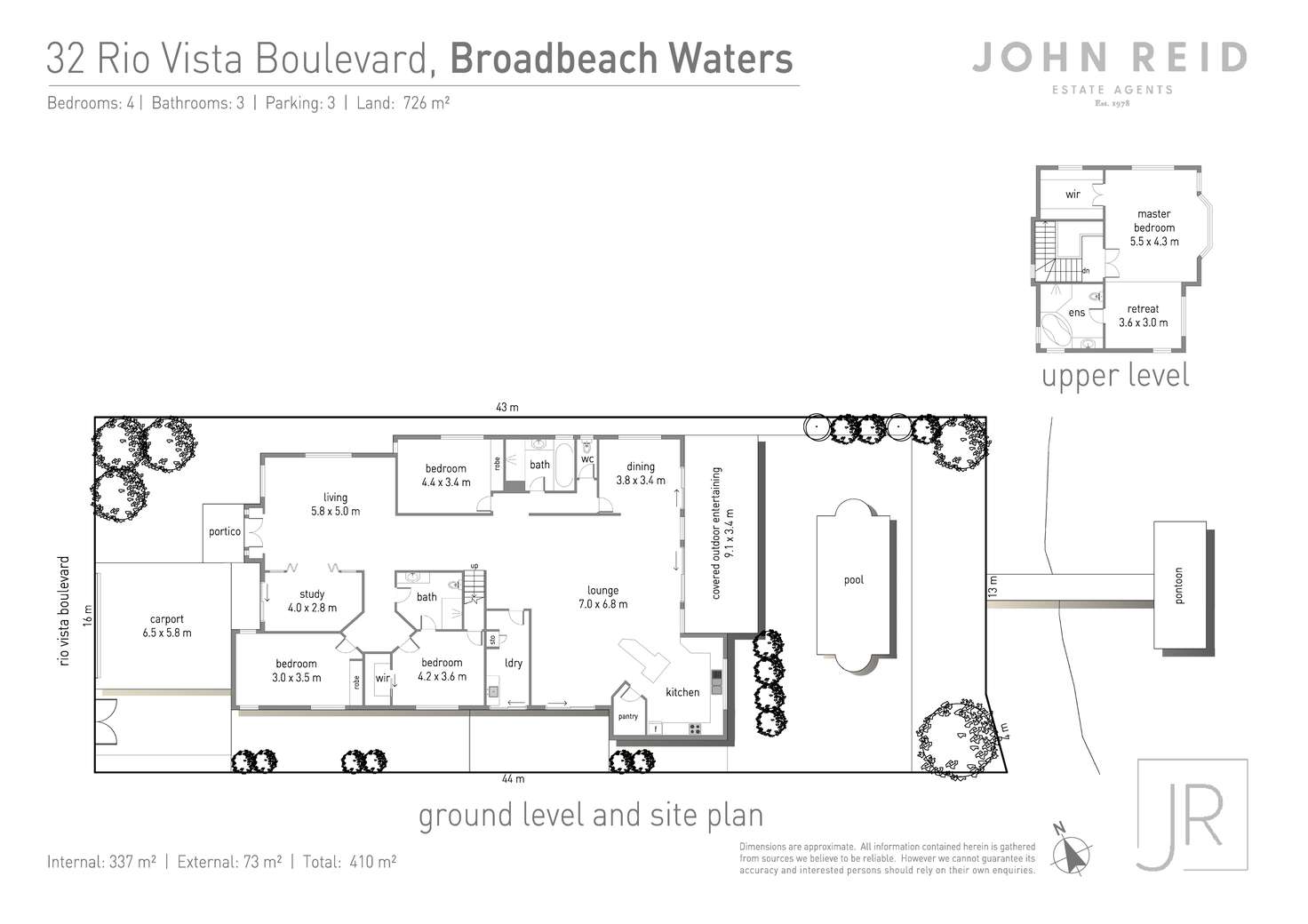 Floorplan of Homely house listing, 32 Rio Vista Boulevard, Broadbeach Waters QLD 4218