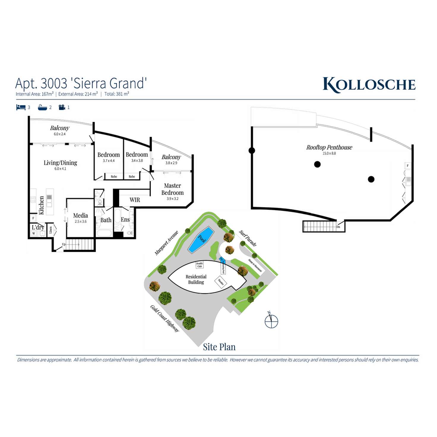 Floorplan of Homely apartment listing, Penthouse/22 Surf Parade, Broadbeach QLD 4218