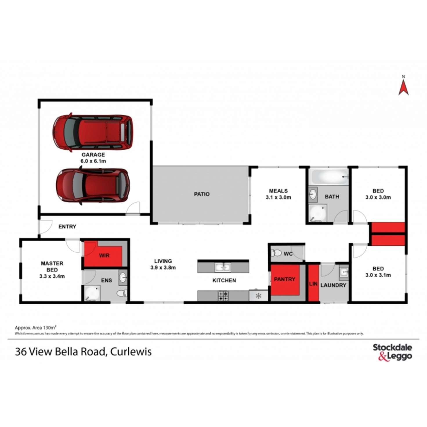 Floorplan of Homely house listing, 36 View Bella Road, Curlewis VIC 3222