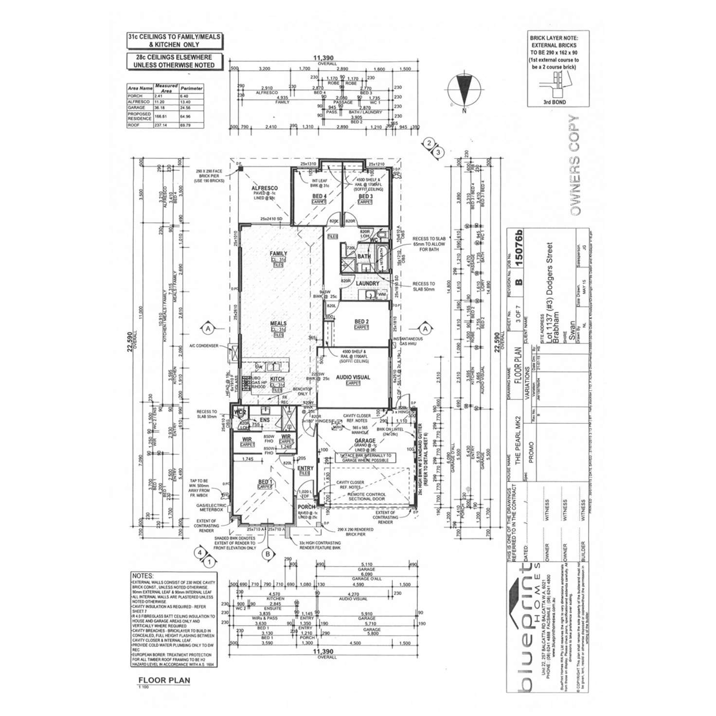 Floorplan of Homely house listing, 3 Dodgers Street, Brabham WA 6055