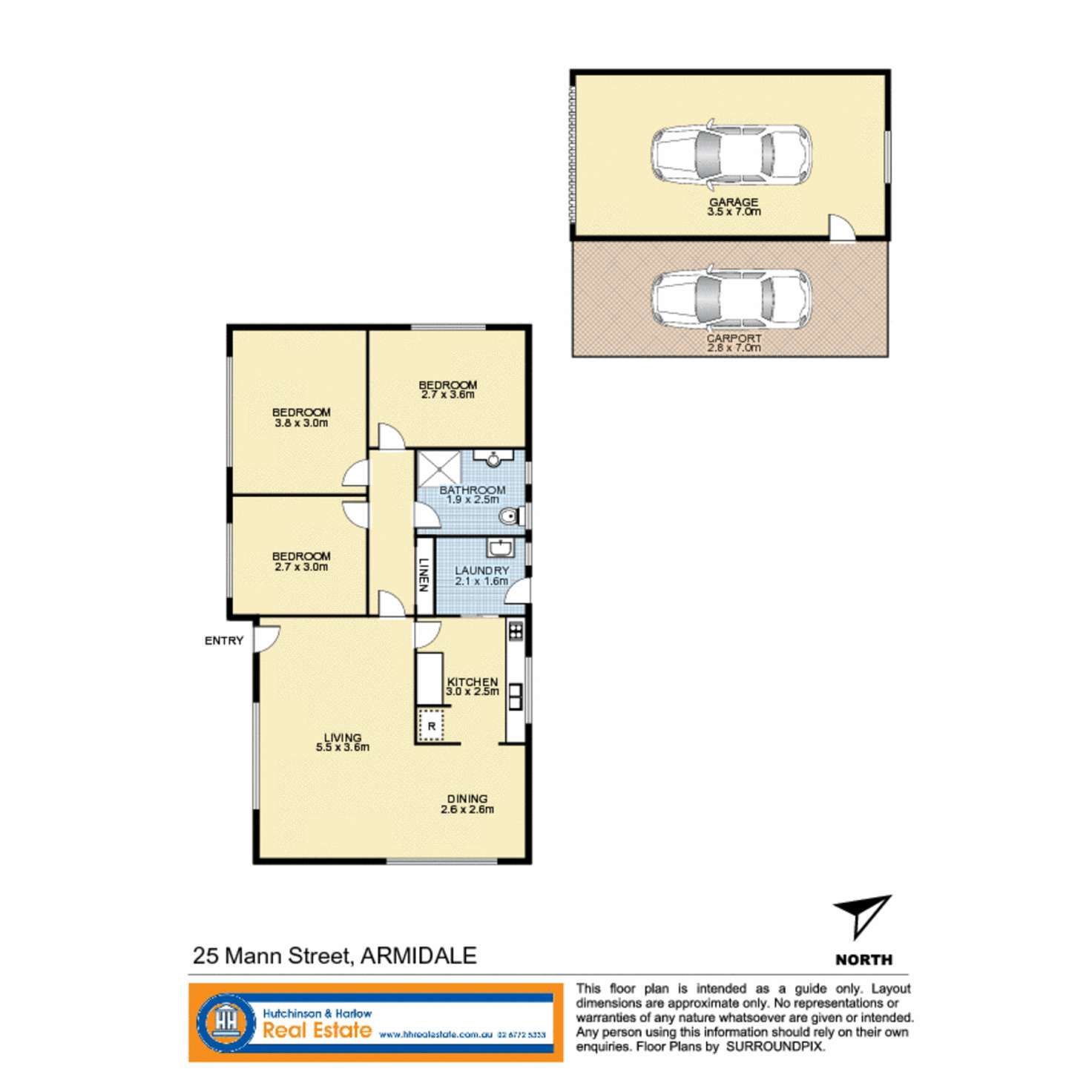 Floorplan of Homely house listing, 25 Mann Street, Armidale NSW 2350