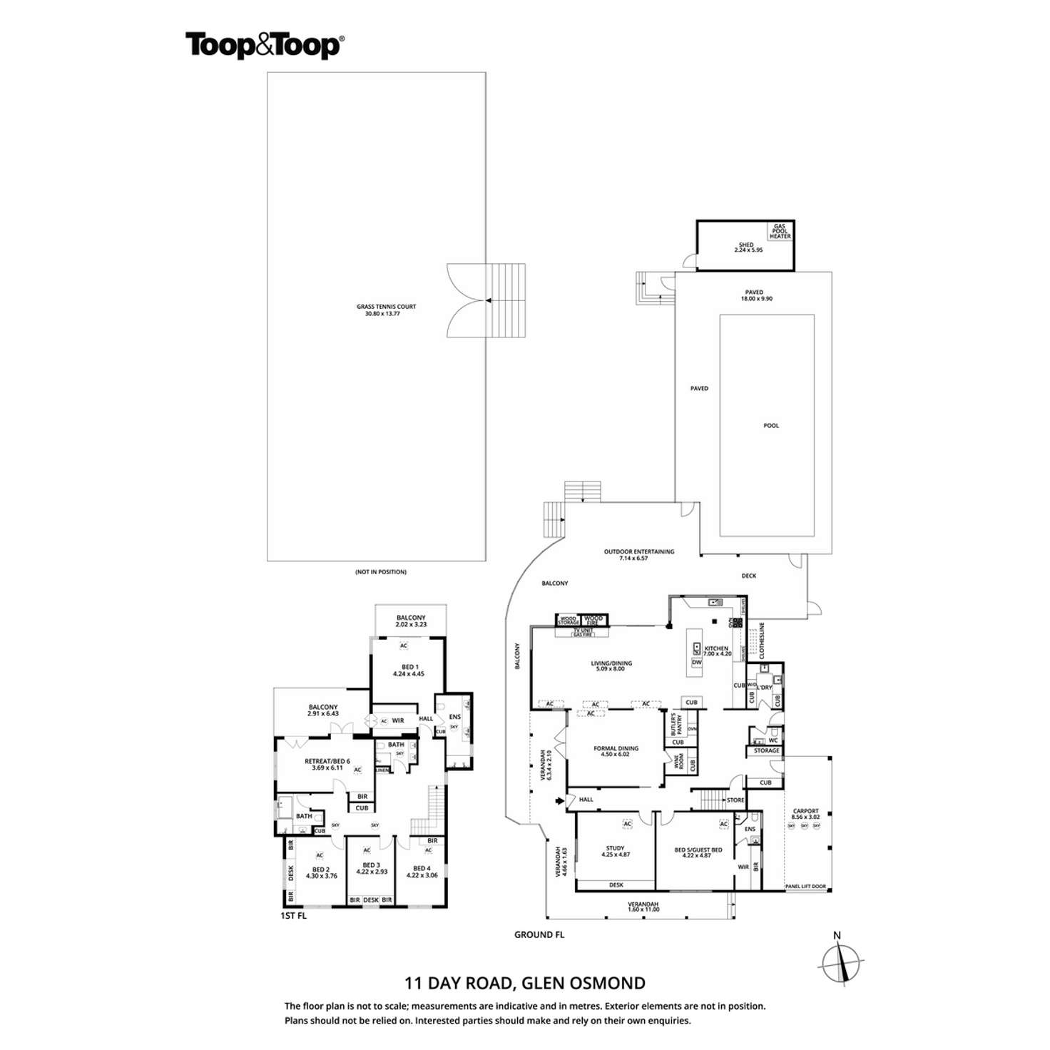 Floorplan of Homely house listing, 11 Day Road, Glen Osmond SA 5064