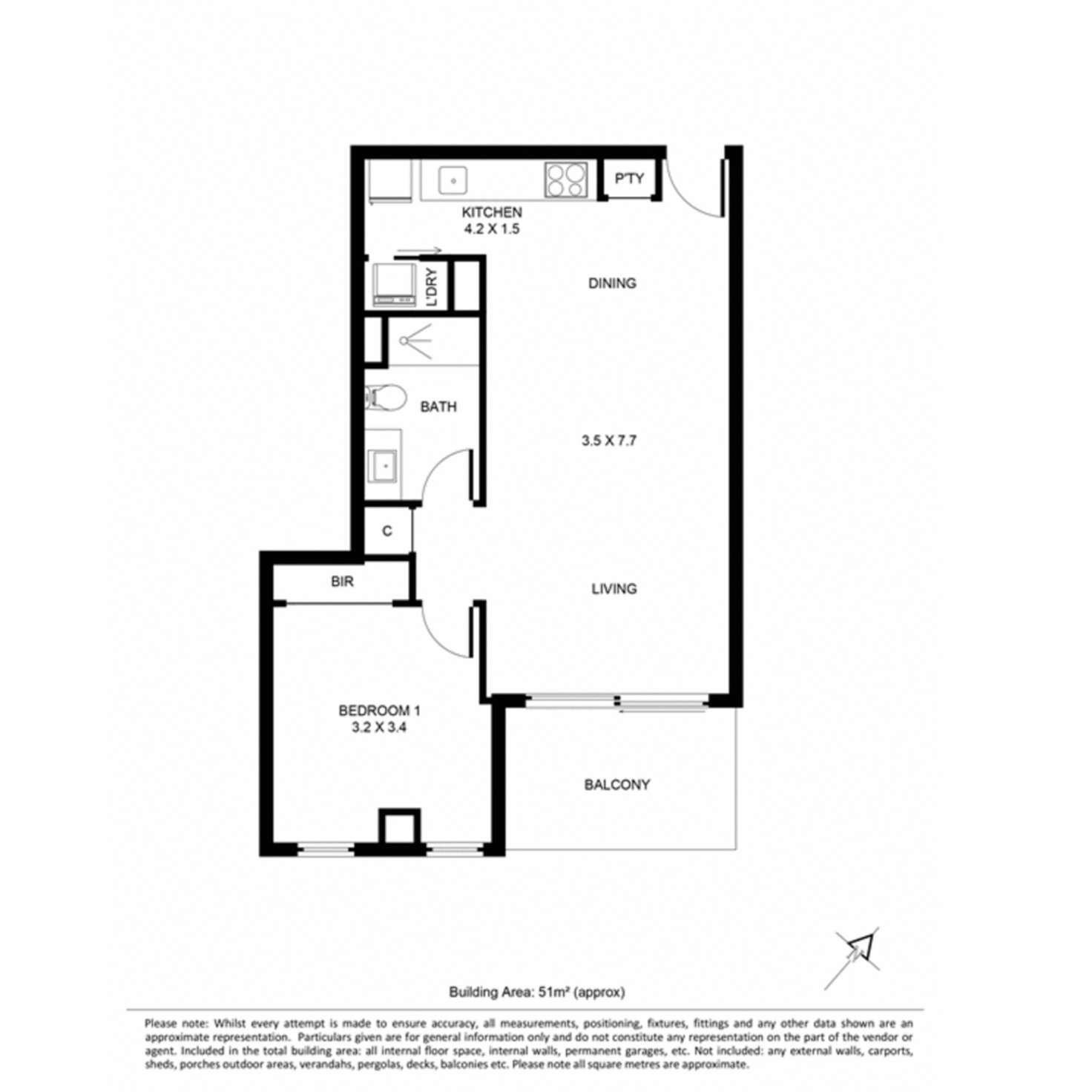 Floorplan of Homely apartment listing, 1303/568 St Kilda Road, Melbourne VIC 3004