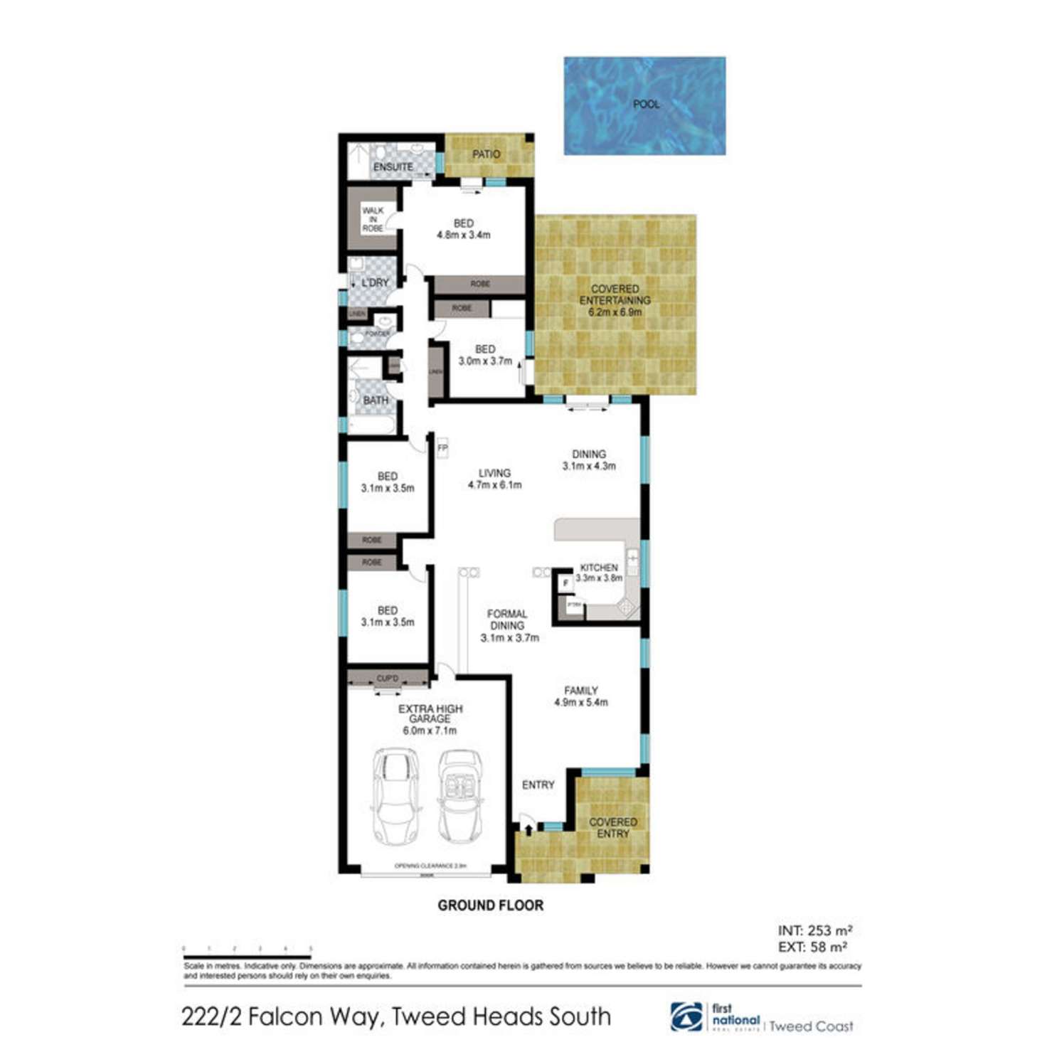 Floorplan of Homely house listing, 222/2 Falcon Way, Tweed Heads South NSW 2486