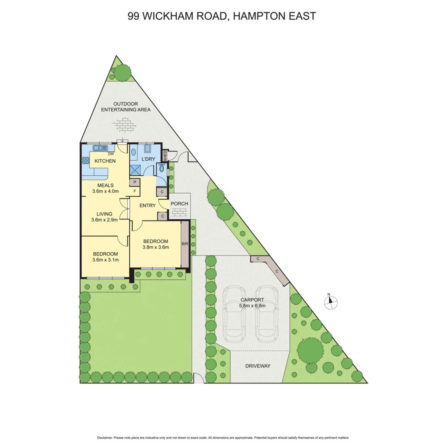 Floorplan of Homely house listing, 99 Wickham Road, Hampton East VIC 3188