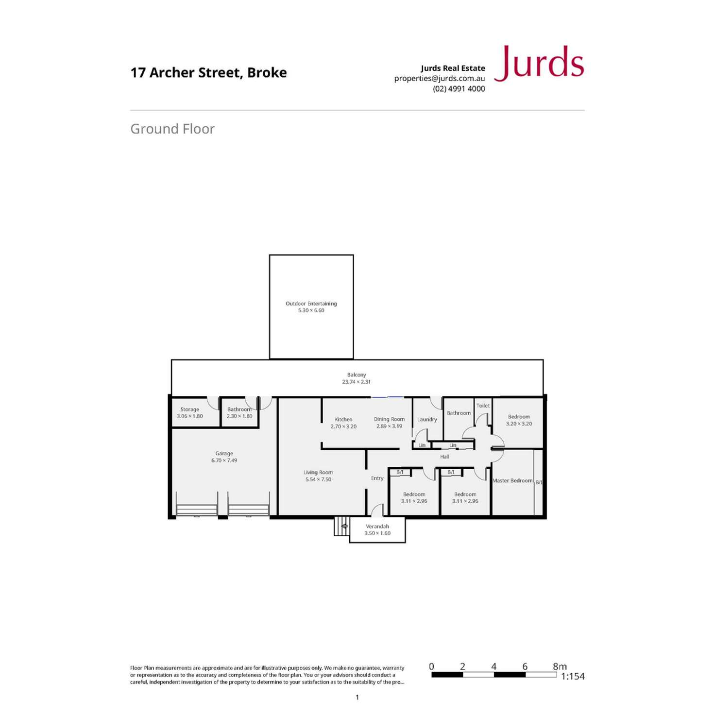 Floorplan of Homely house listing, 17 Archer Street, Broke NSW 2330