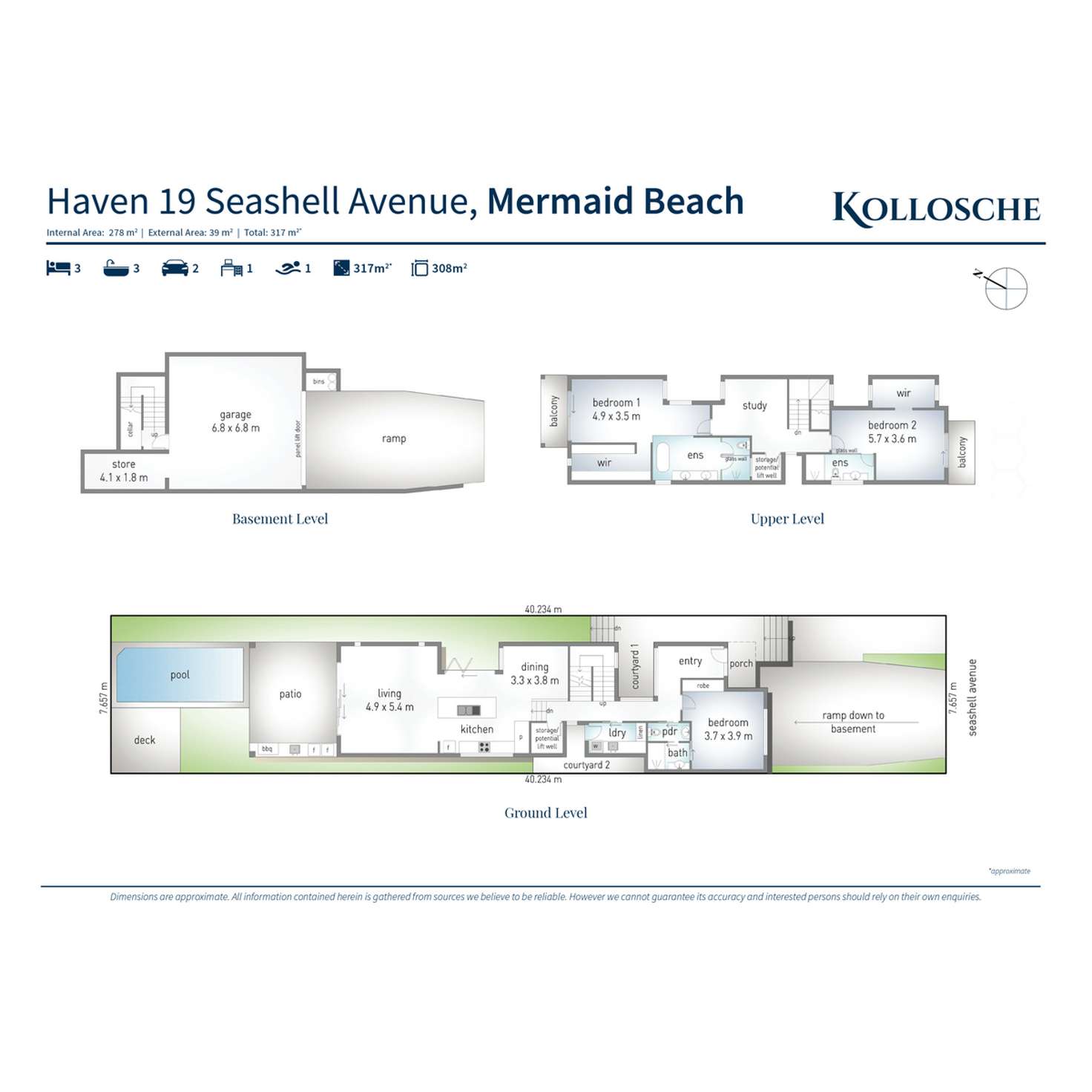 Floorplan of Homely house listing, "Haven", 19 Seashell Avenue, Mermaid Beach QLD 4218
