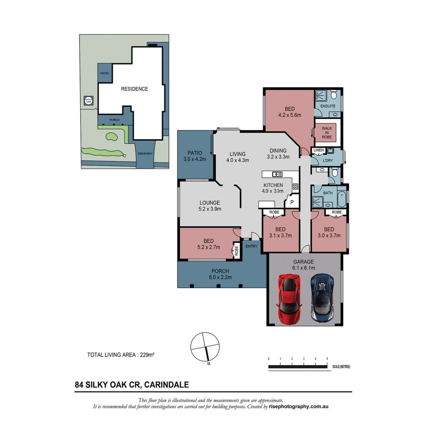 Floorplan of Homely house listing, 84 Silky Oak Crescent, Carindale QLD 4152