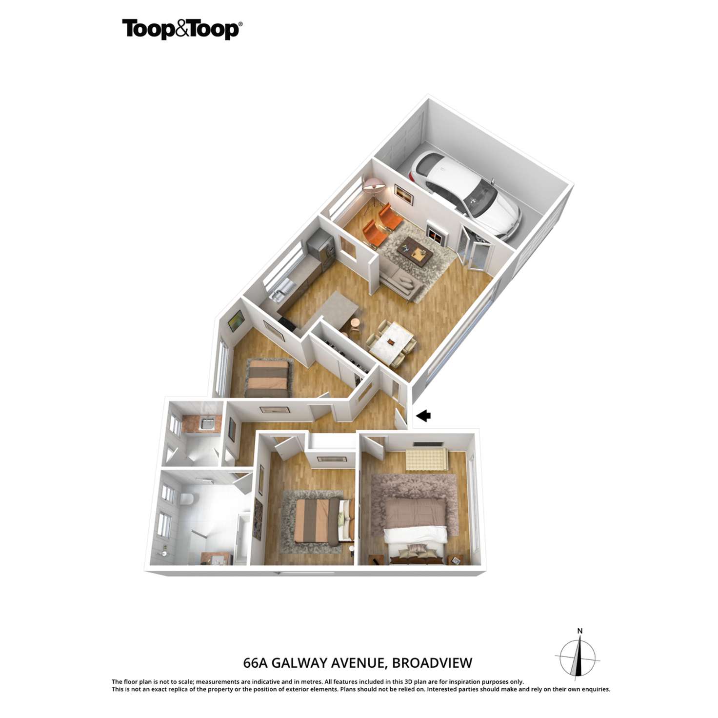 Floorplan of Homely house listing, 66A Galway Avenue, Broadview SA 5083