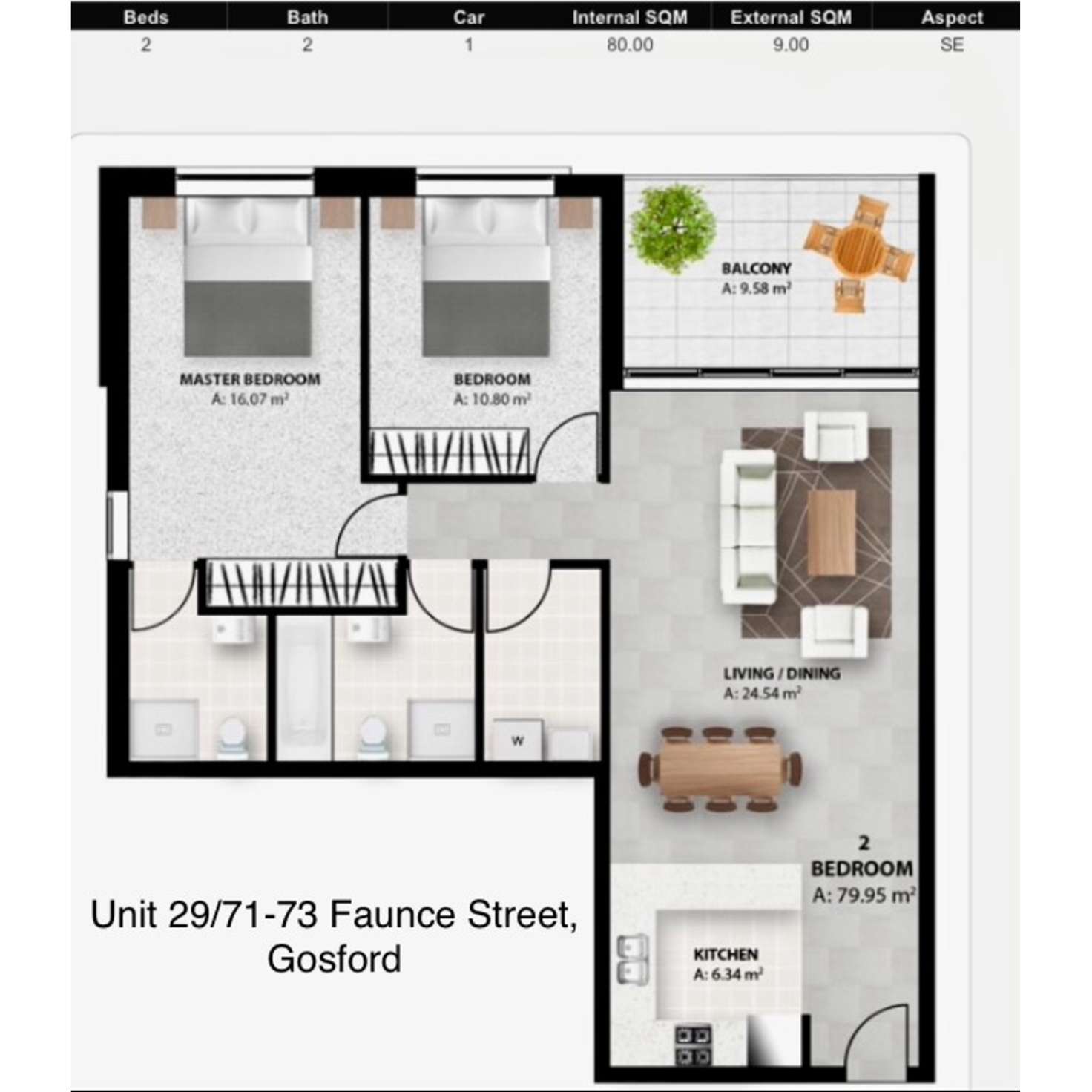 Floorplan of Homely apartment listing, 29/71-73 Faunce Street West, Gosford NSW 2250