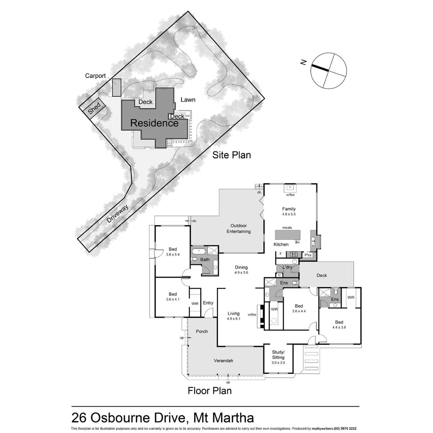 Floorplan of Homely house listing, 26 Osborne Drive, Mount Martha VIC 3934
