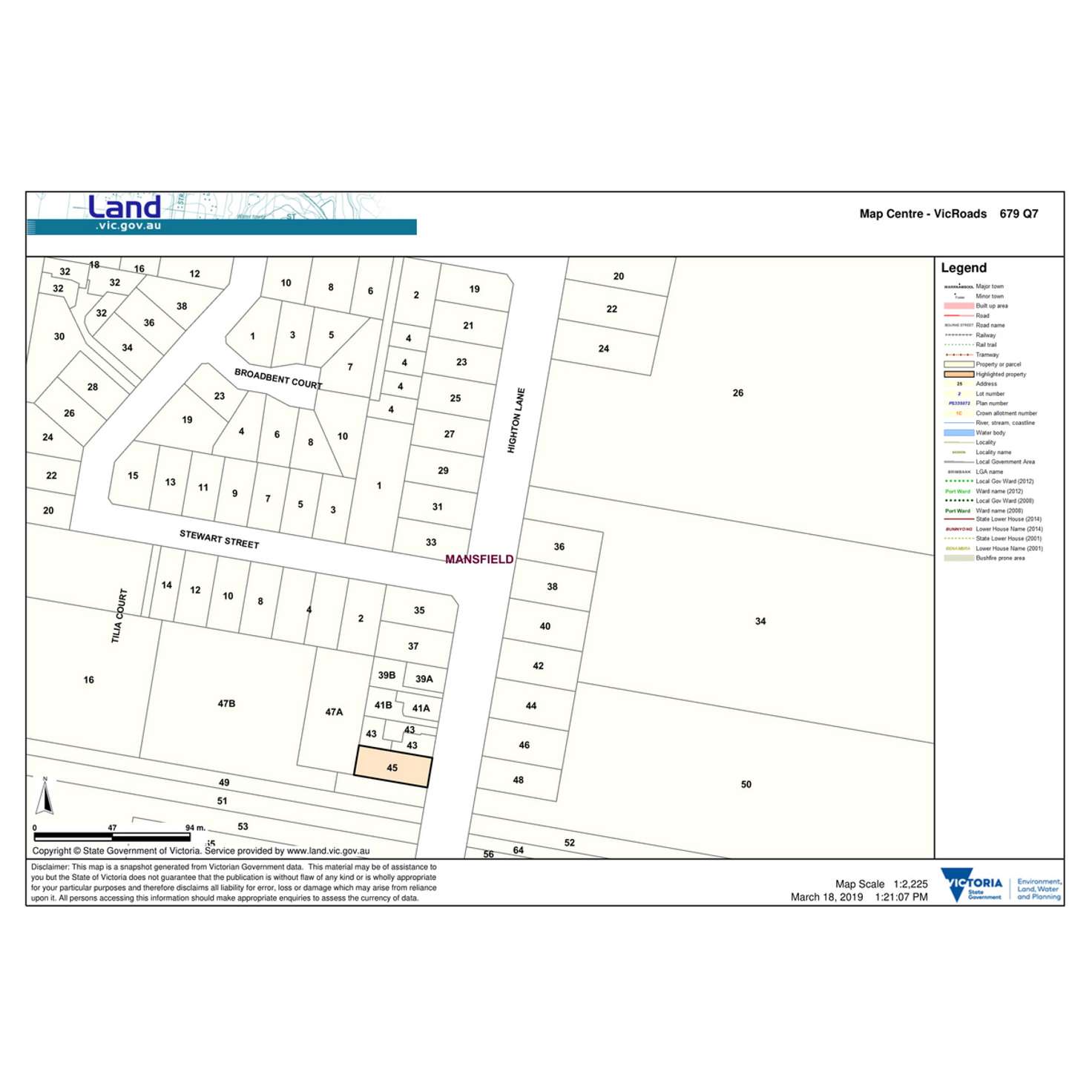 Floorplan of Homely house listing, 45 Highton Lane, Mansfield VIC 3722