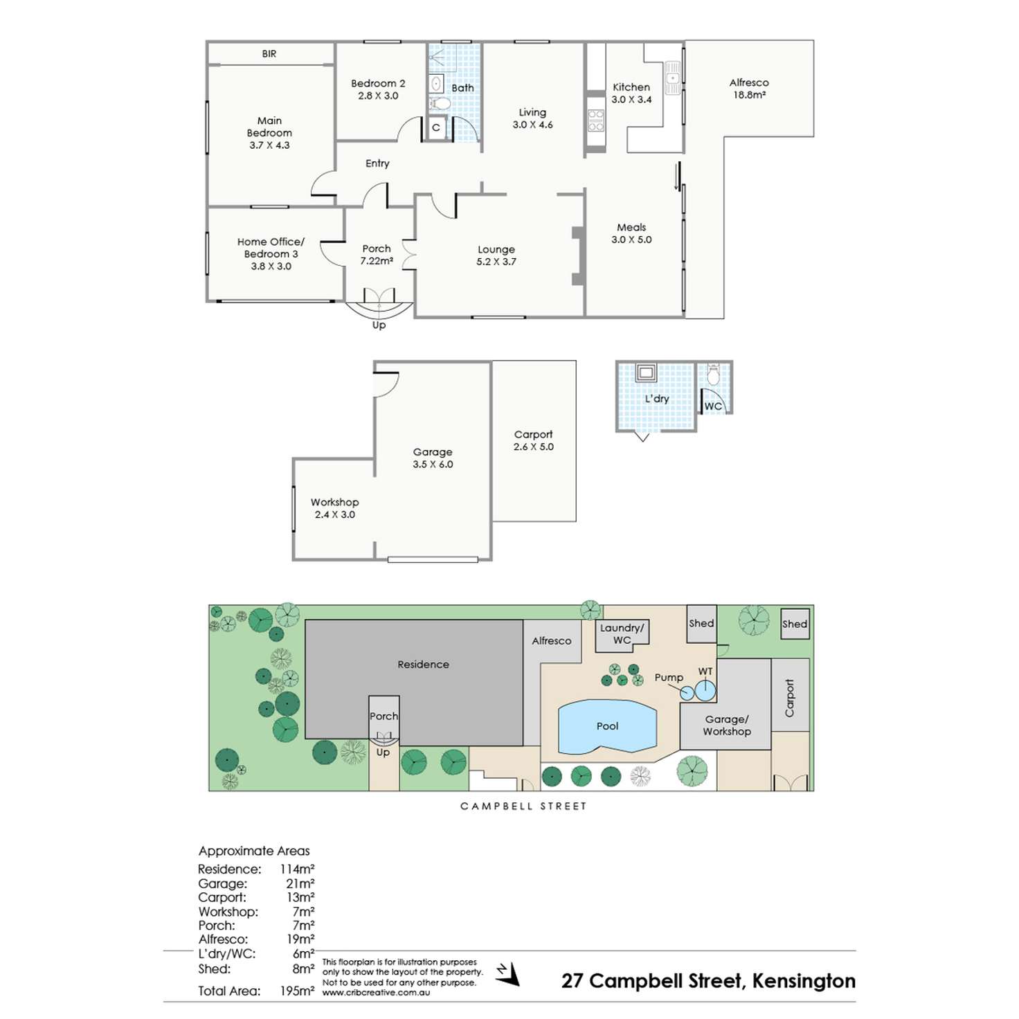 Floorplan of Homely house listing, 27 Campbell Street, Kensington WA 6151