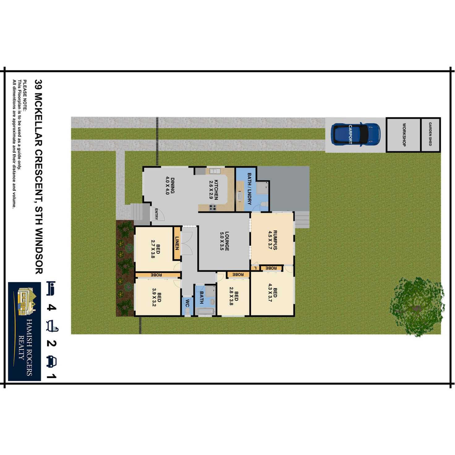 Floorplan of Homely house listing, 39 McKellar Crescent, South Windsor NSW 2756