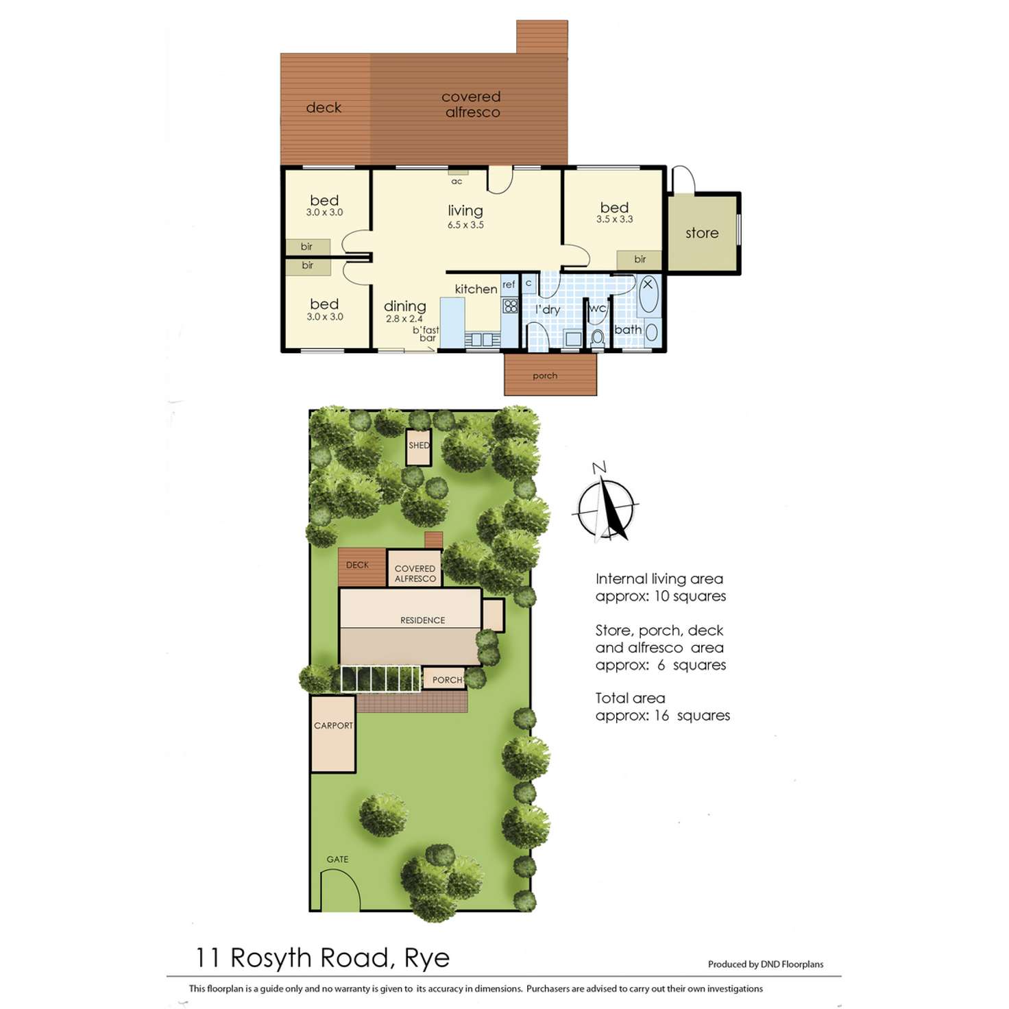 Floorplan of Homely house listing, 11 Rosyth Road, Rye VIC 3941