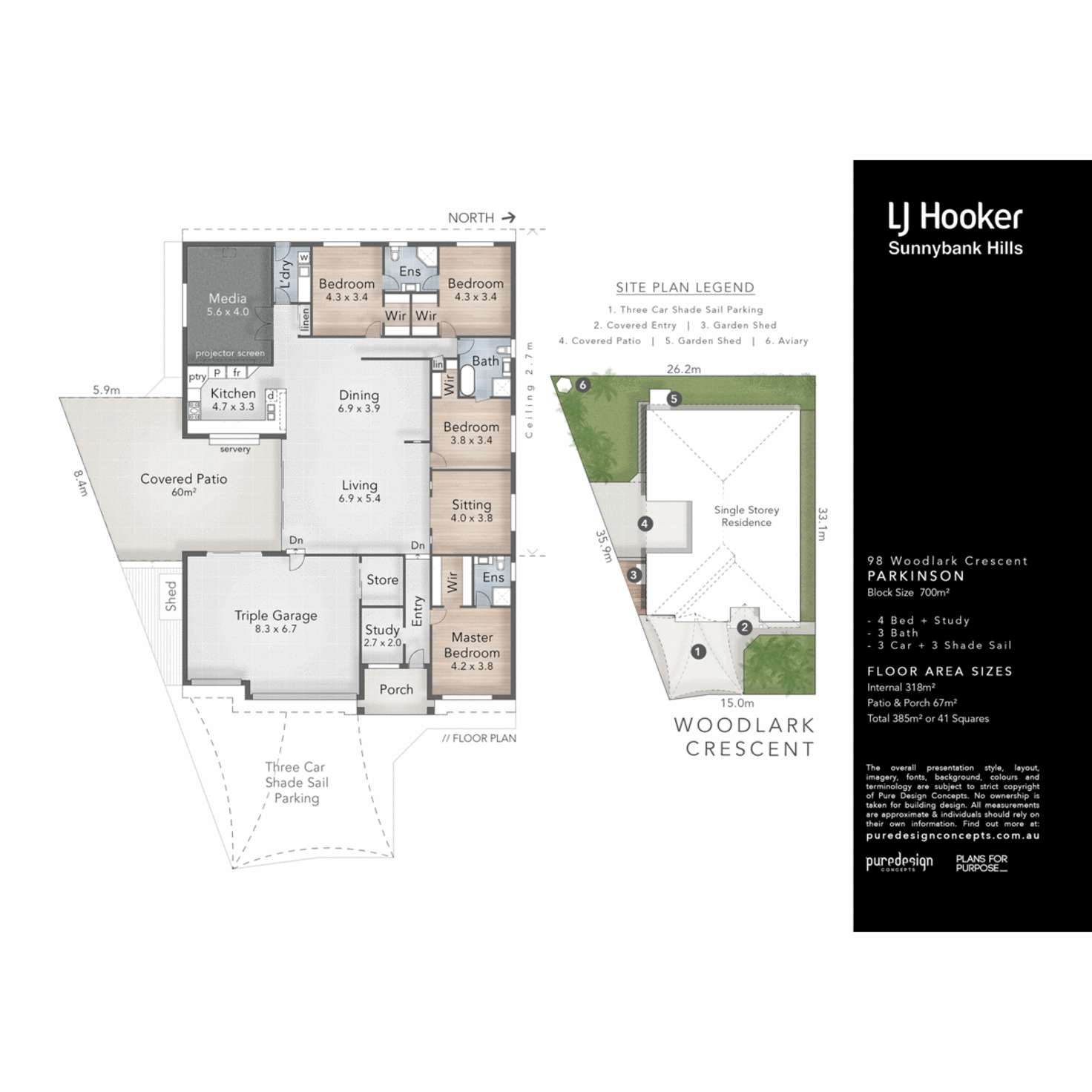 Floorplan of Homely house listing, 98 Woodlark Crescent, Parkinson QLD 4115