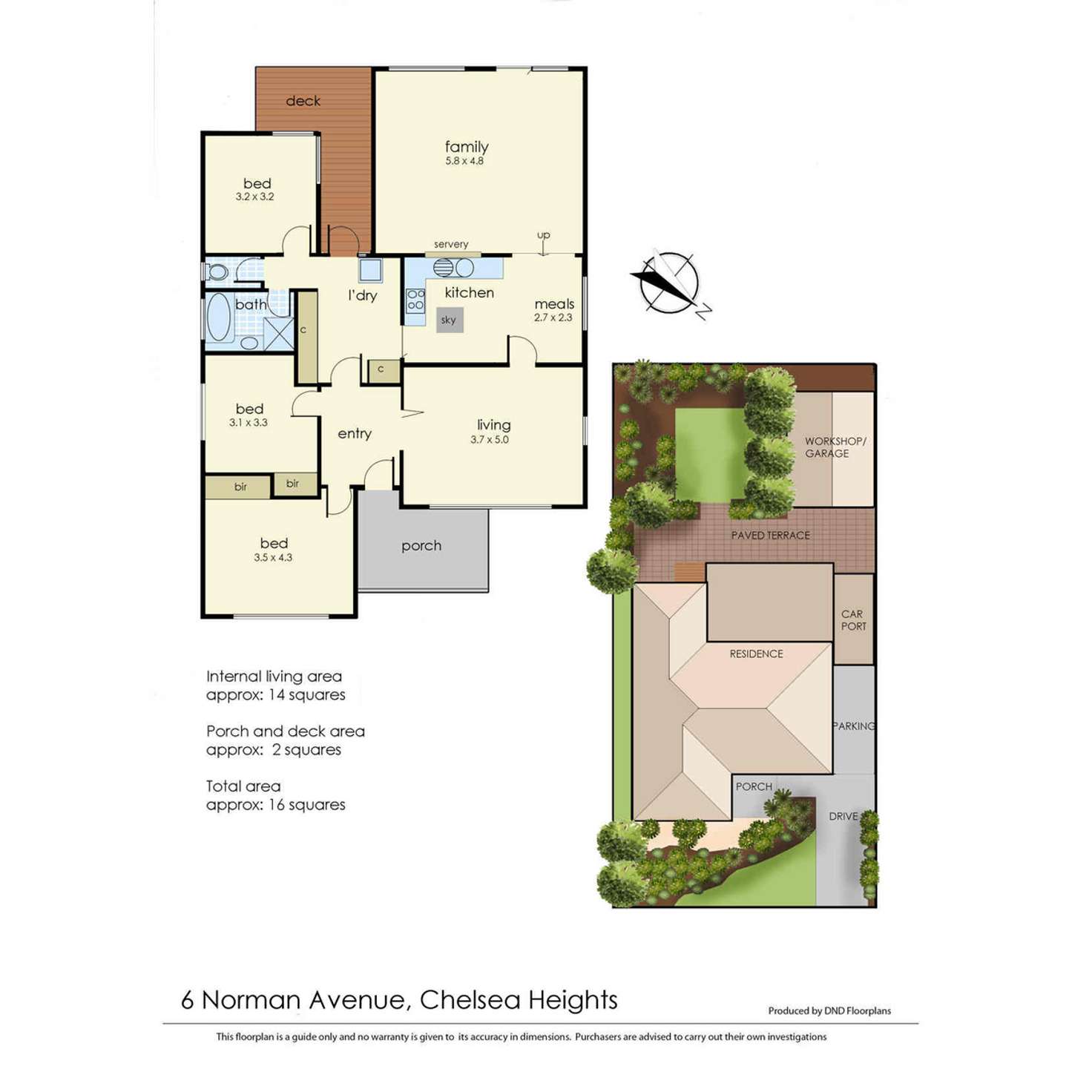 Floorplan of Homely house listing, 6 Norman Avenue, Chelsea Heights VIC 3196