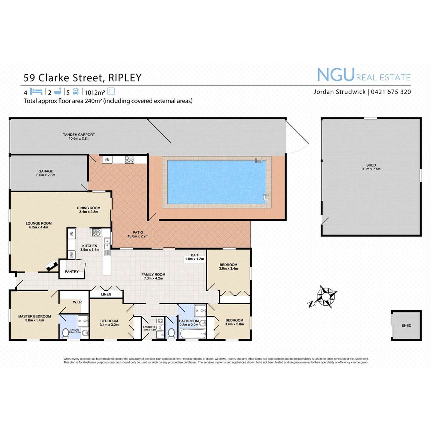 Floorplan of Homely house listing, 59 Clarke Street, Ripley QLD 4306