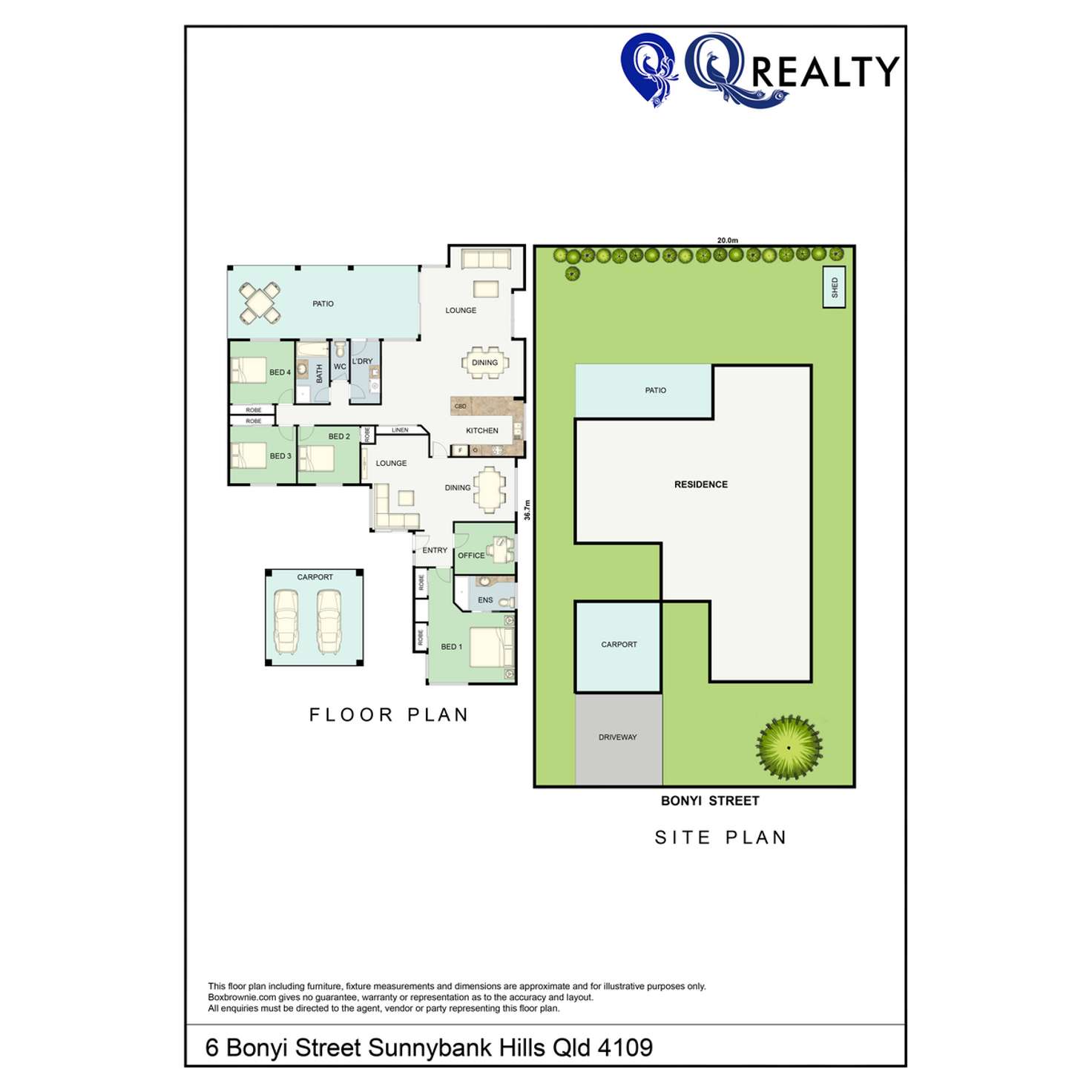 Floorplan of Homely house listing, 6 Bonyi Street, Sunnybank Hills QLD 4109