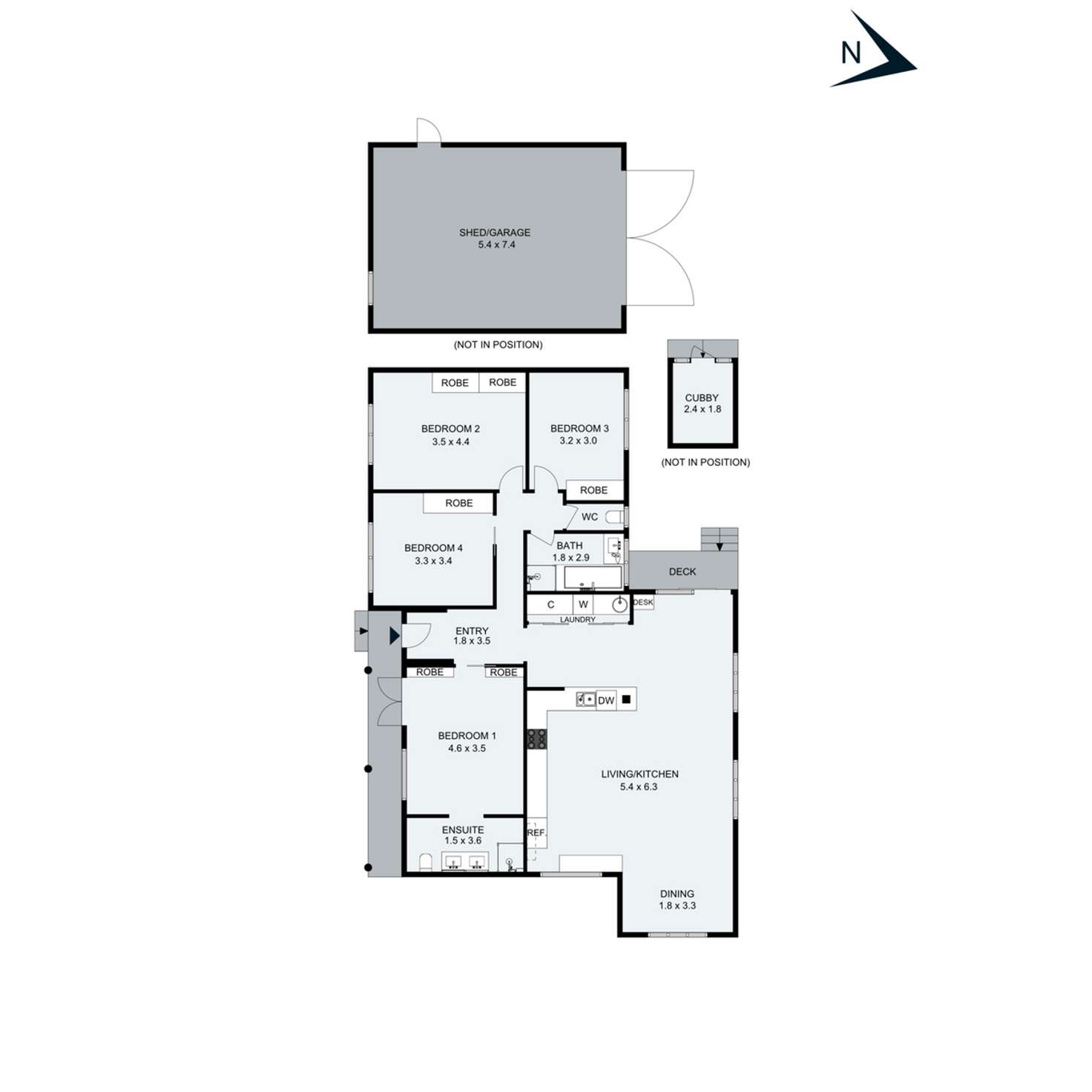 Floorplan of Homely house listing, 8 Salvia Court, Rosebud VIC 3939