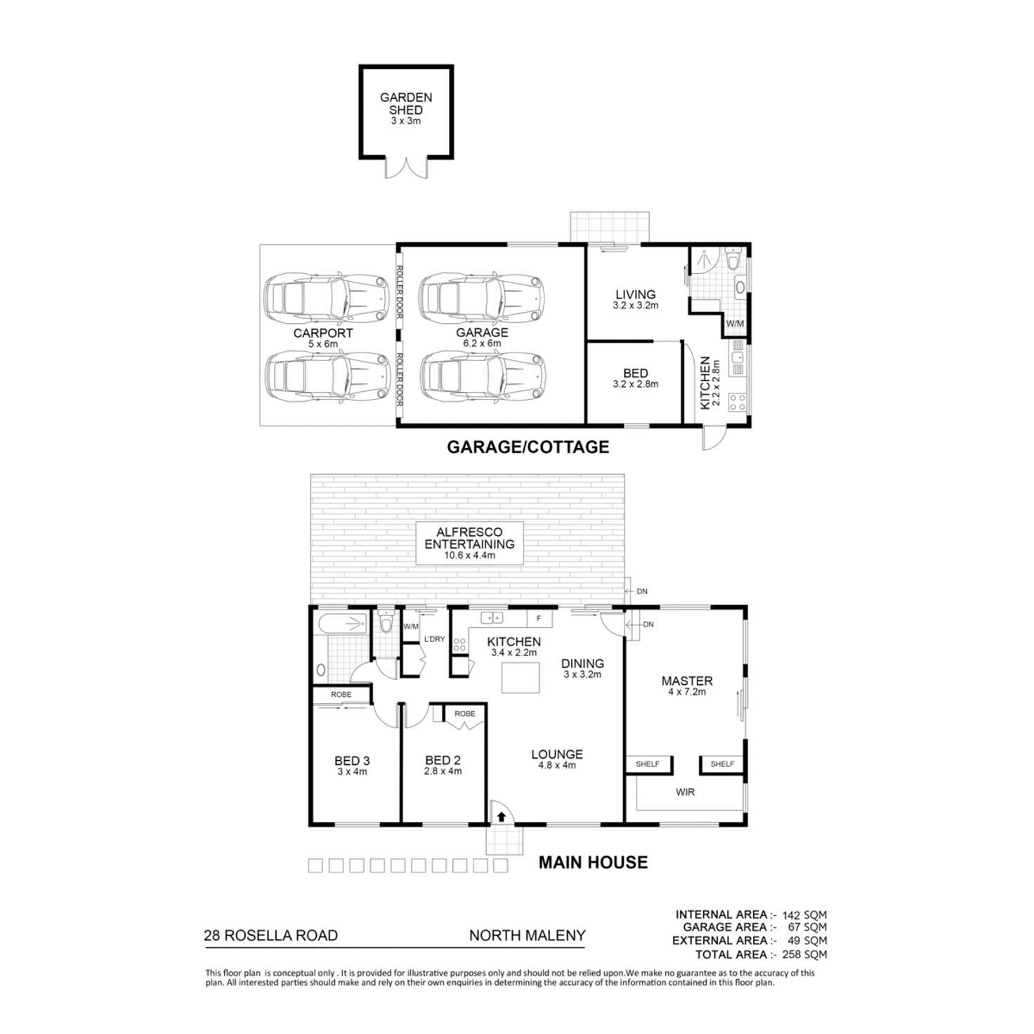 Floorplan of Homely house listing, 28 Rosella Road, North Maleny QLD 4552
