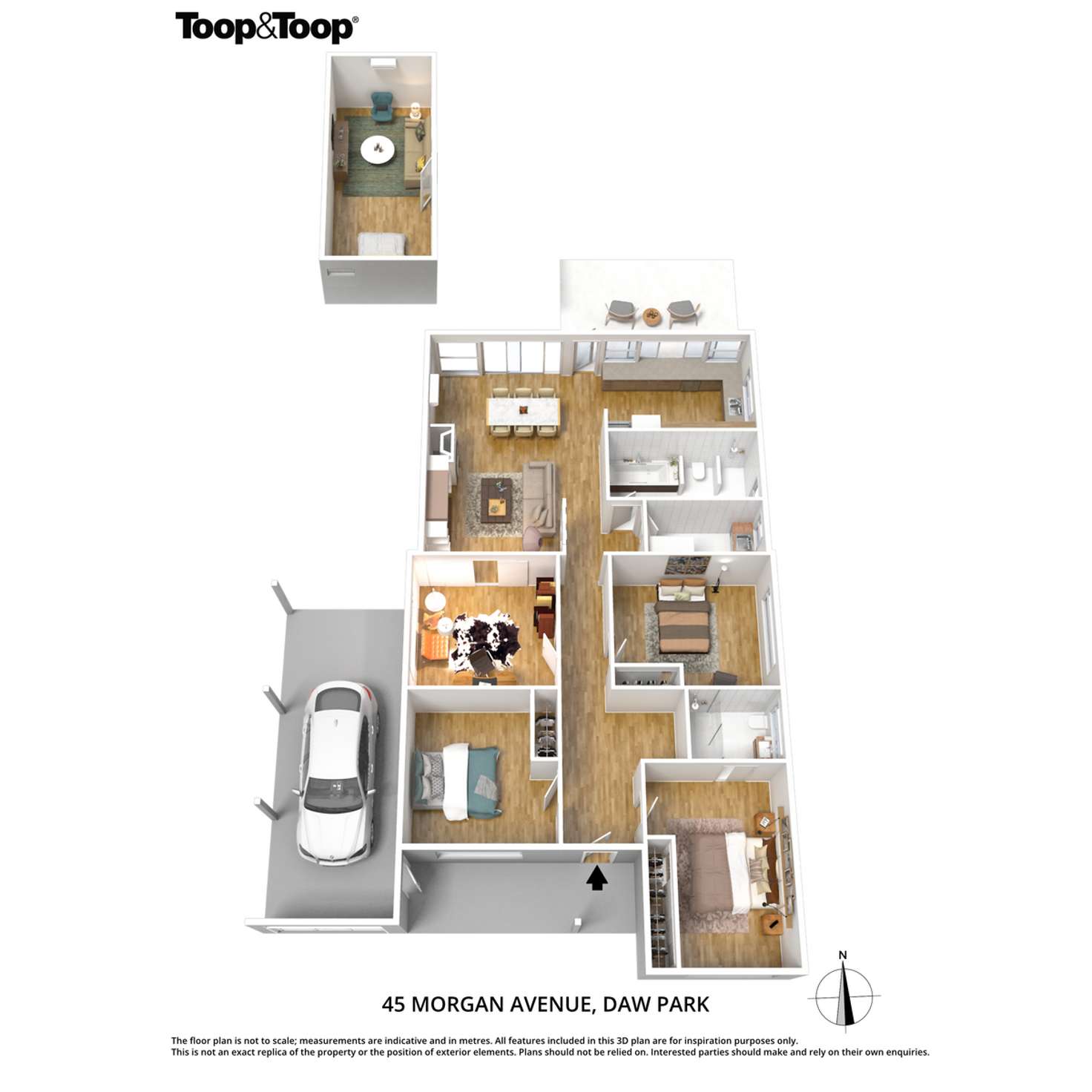 Floorplan of Homely house listing, 45 Morgan Avenue, Daw Park SA 5041