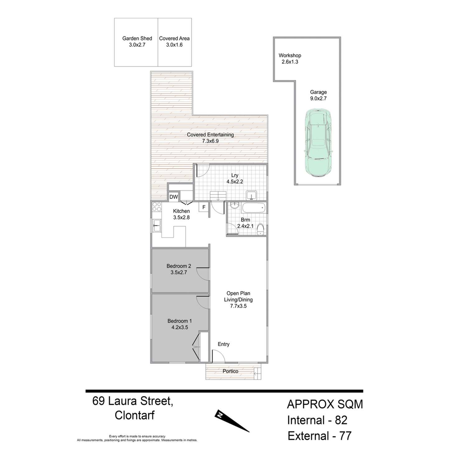 Floorplan of Homely house listing, 69 Laura Street, Clontarf QLD 4019