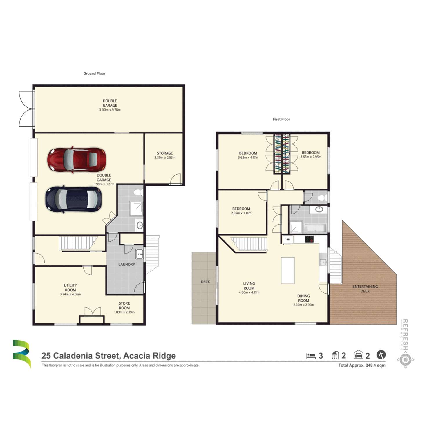 Floorplan of Homely house listing, 25 Caladenia Street, Acacia Ridge QLD 4110