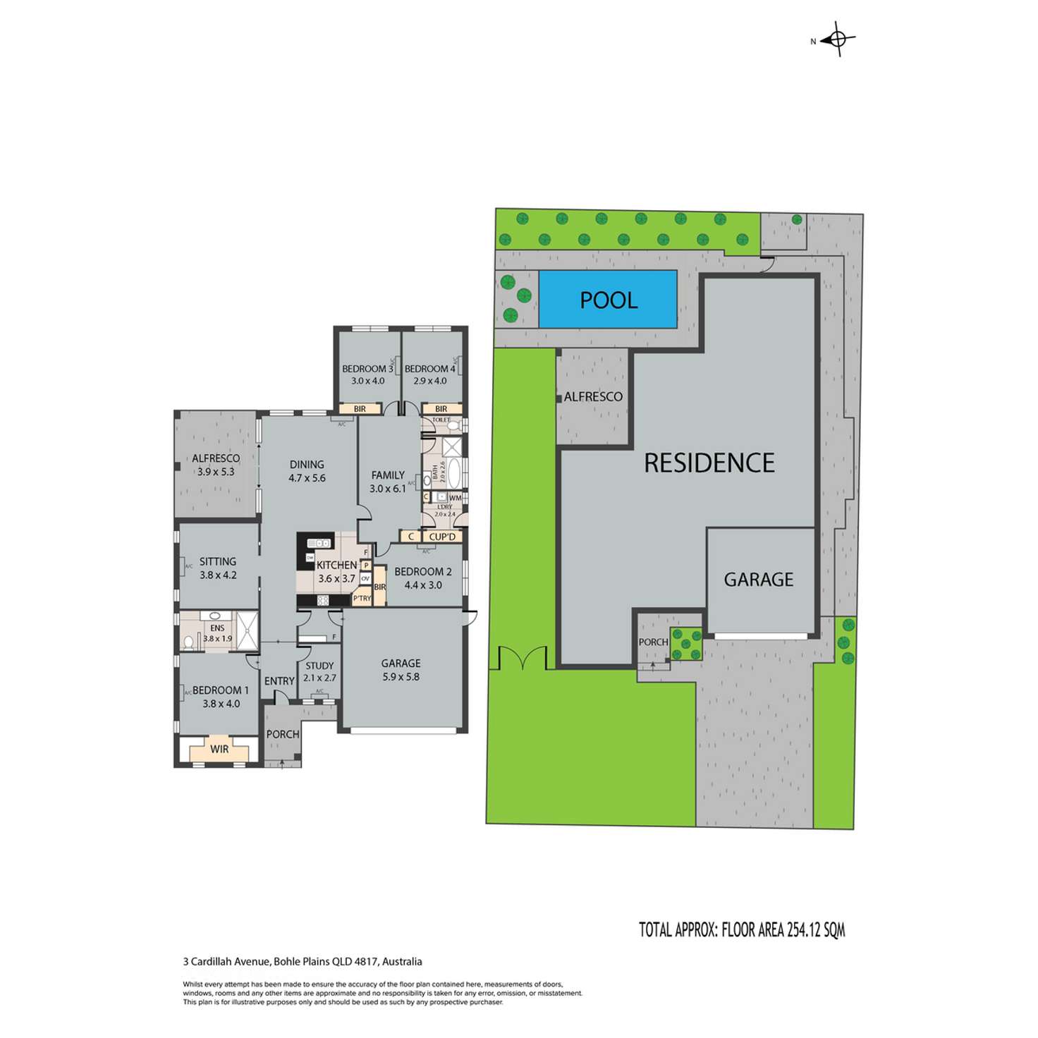 Floorplan of Homely house listing, 3 Cardillah Avenue, Bohle Plains QLD 4817