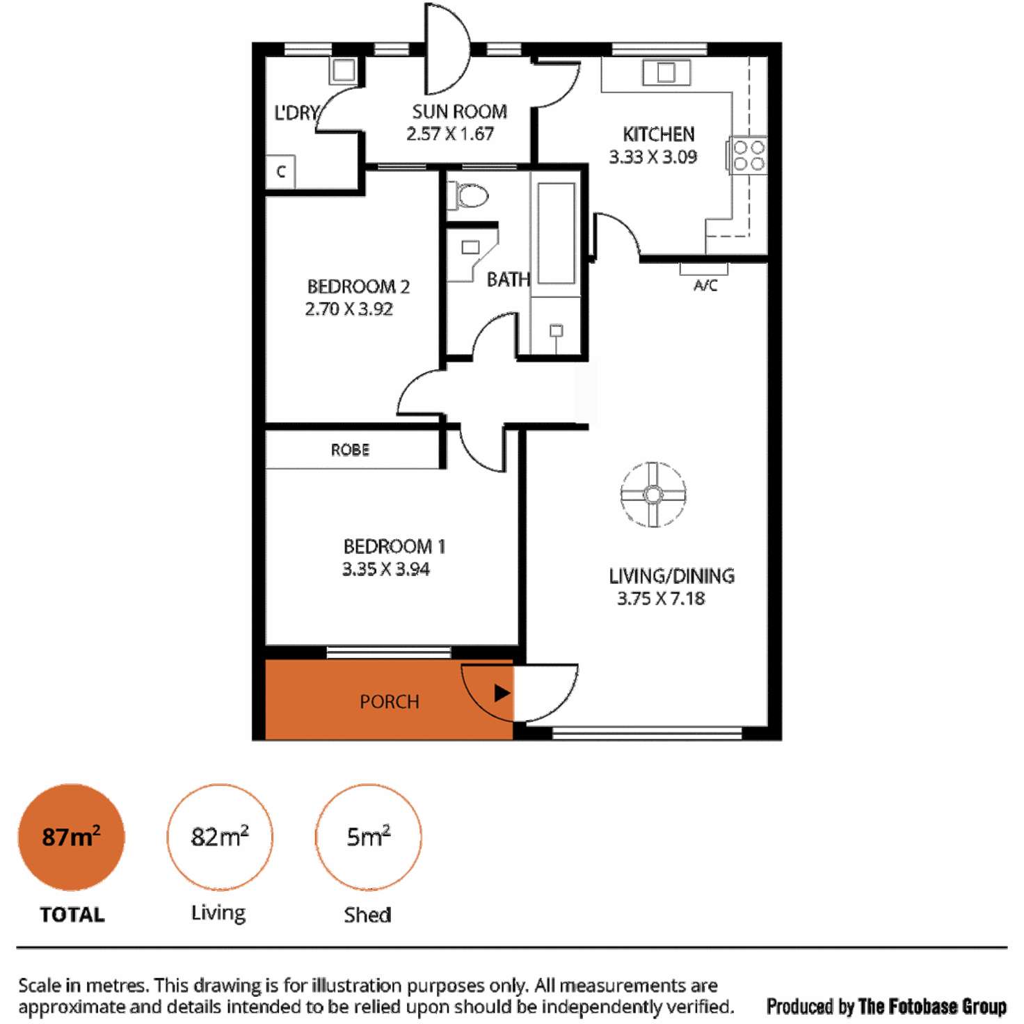 Floorplan of Homely unit listing, 2 & 4/107 Ferguson Avenue, Myrtle Bank SA 5064