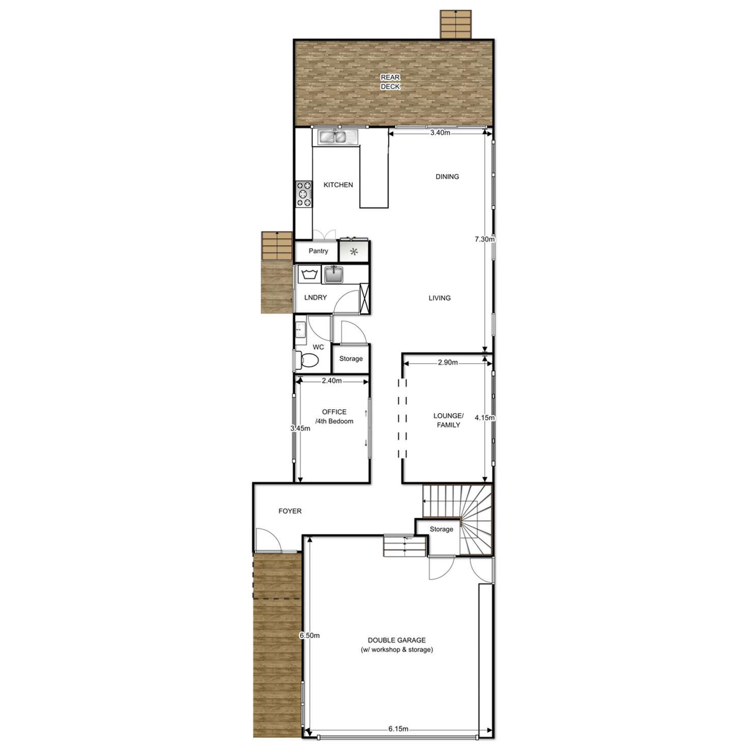 Floorplan of Homely house listing, 64 Lower Brighton Terrace, Sandgate QLD 4017