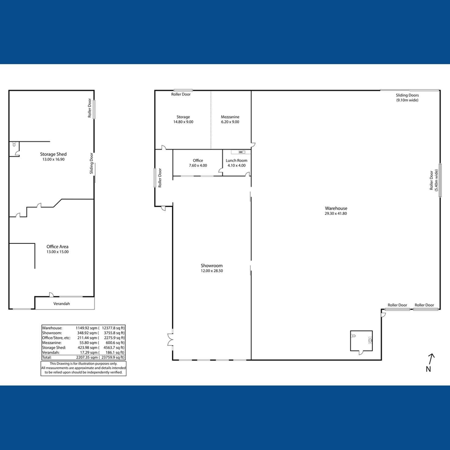 Floorplan of Homely warehouse listing, 5-7 Blanche Street, Clare SA 5453