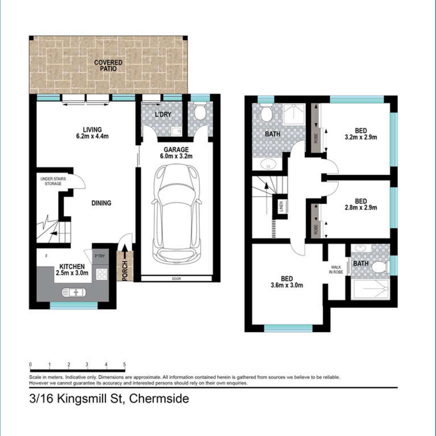 Floorplan of Homely townhouse listing, 3/16 Kingsmill Street, Chermside QLD 4032