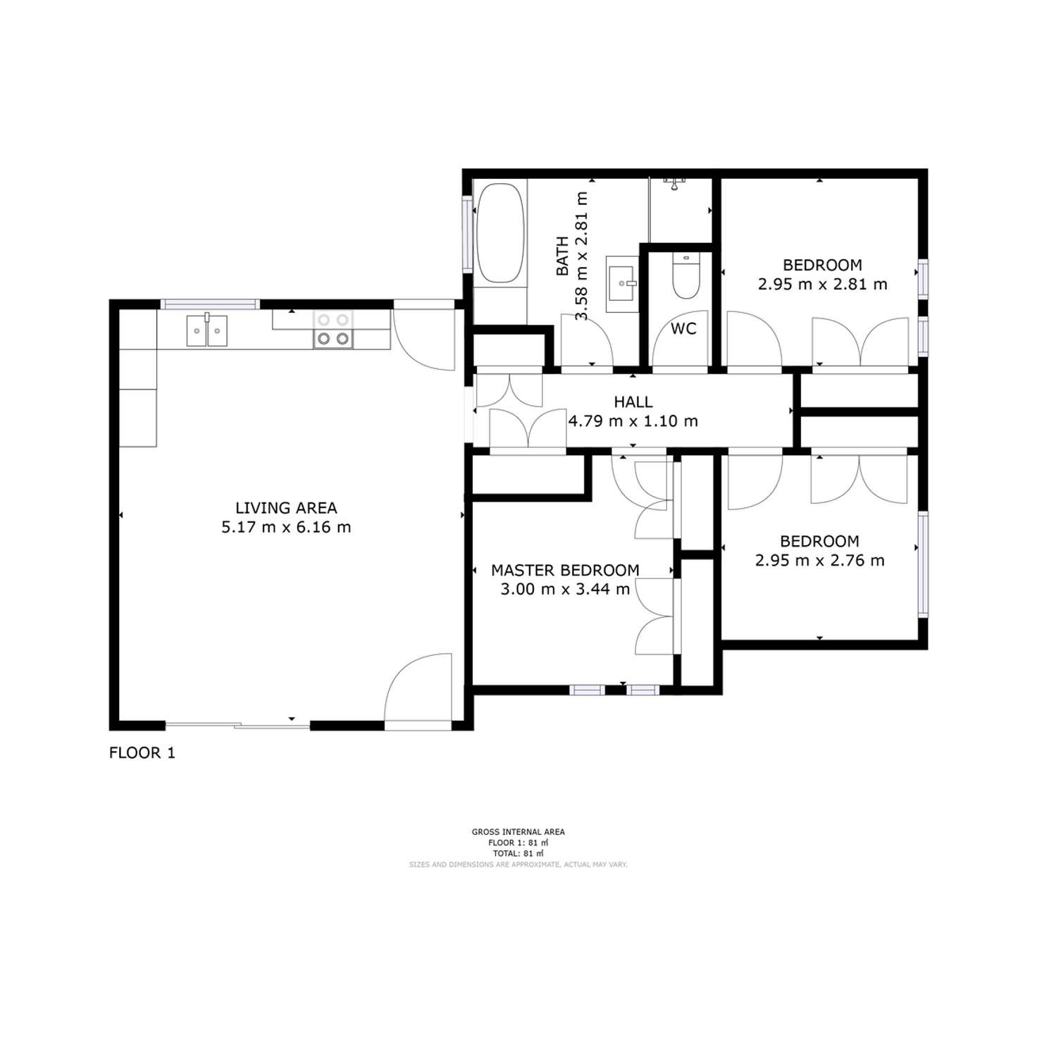 Floorplan of Homely unit listing, 17 Chalmers Link, Bridgewater TAS 7030