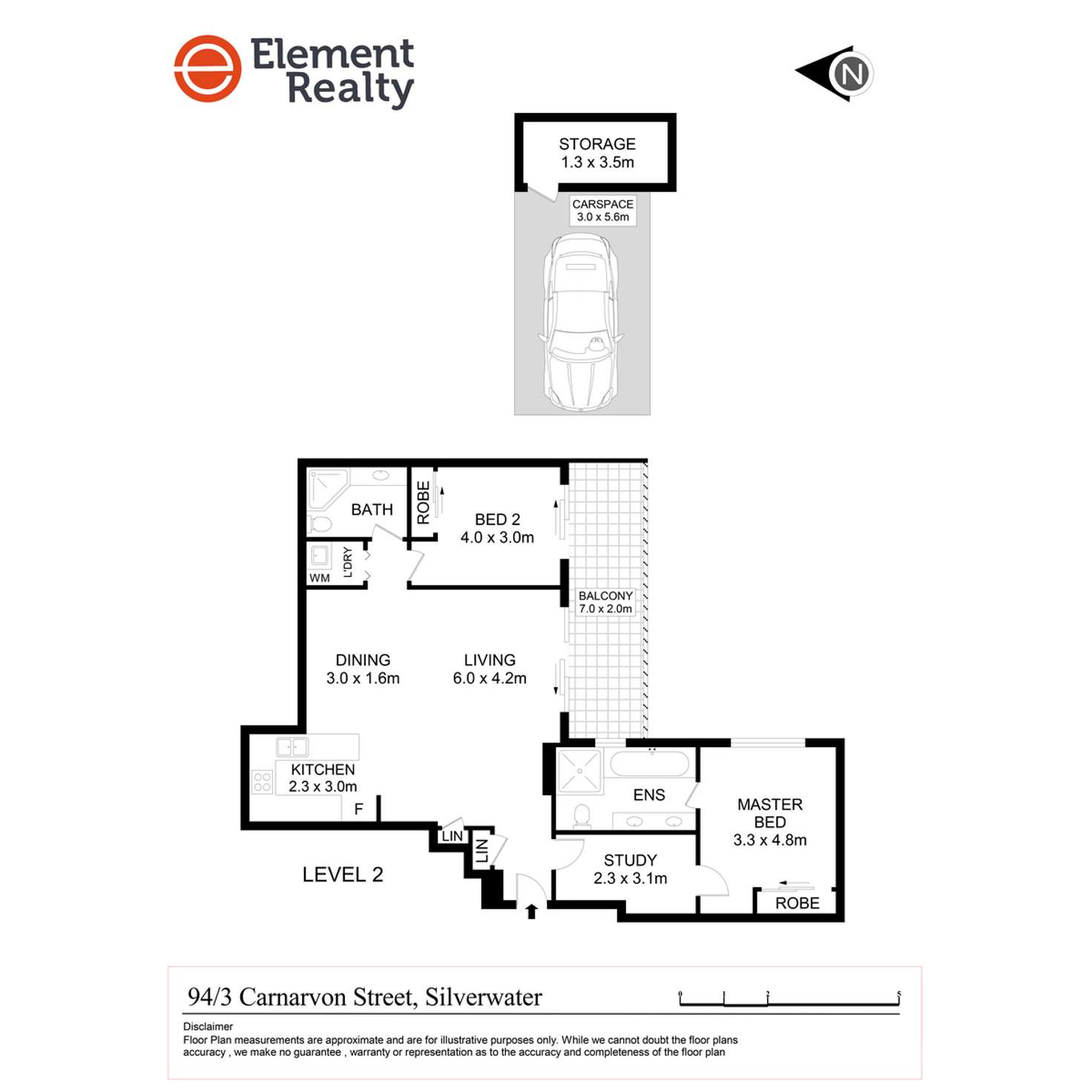 Floorplan of Homely apartment listing, 94/3 Carnarvon Street, Silverwater NSW 2128