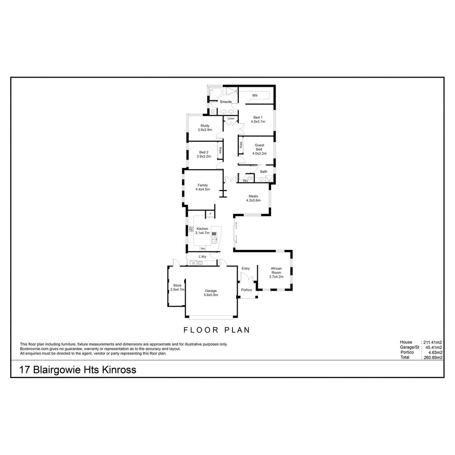 Floorplan of Homely house listing, 17 Blairgowie Heights, Kinross WA 6028