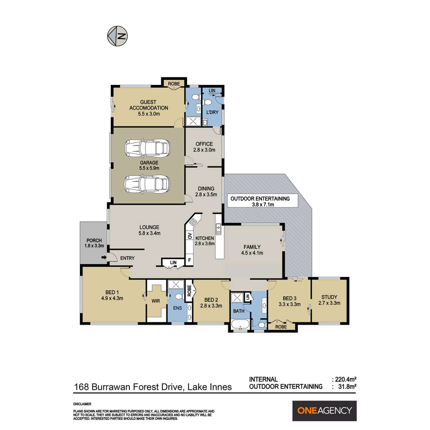 Floorplan of Homely acreageSemiRural listing, 168 Burrawan Forest Drive, Lake Innes NSW 2446