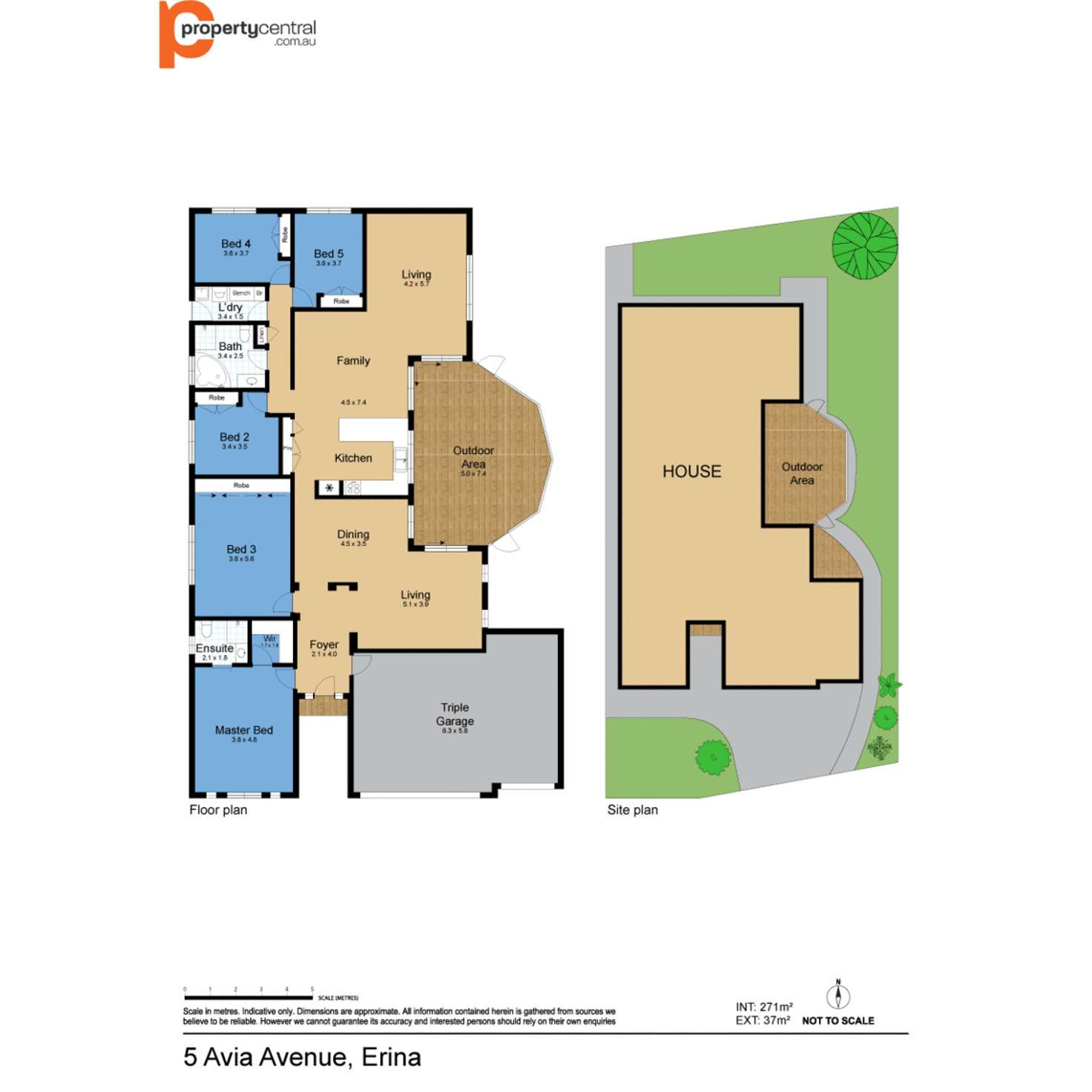 Floorplan of Homely house listing, 5 Avia Avenue, Erina NSW 2250
