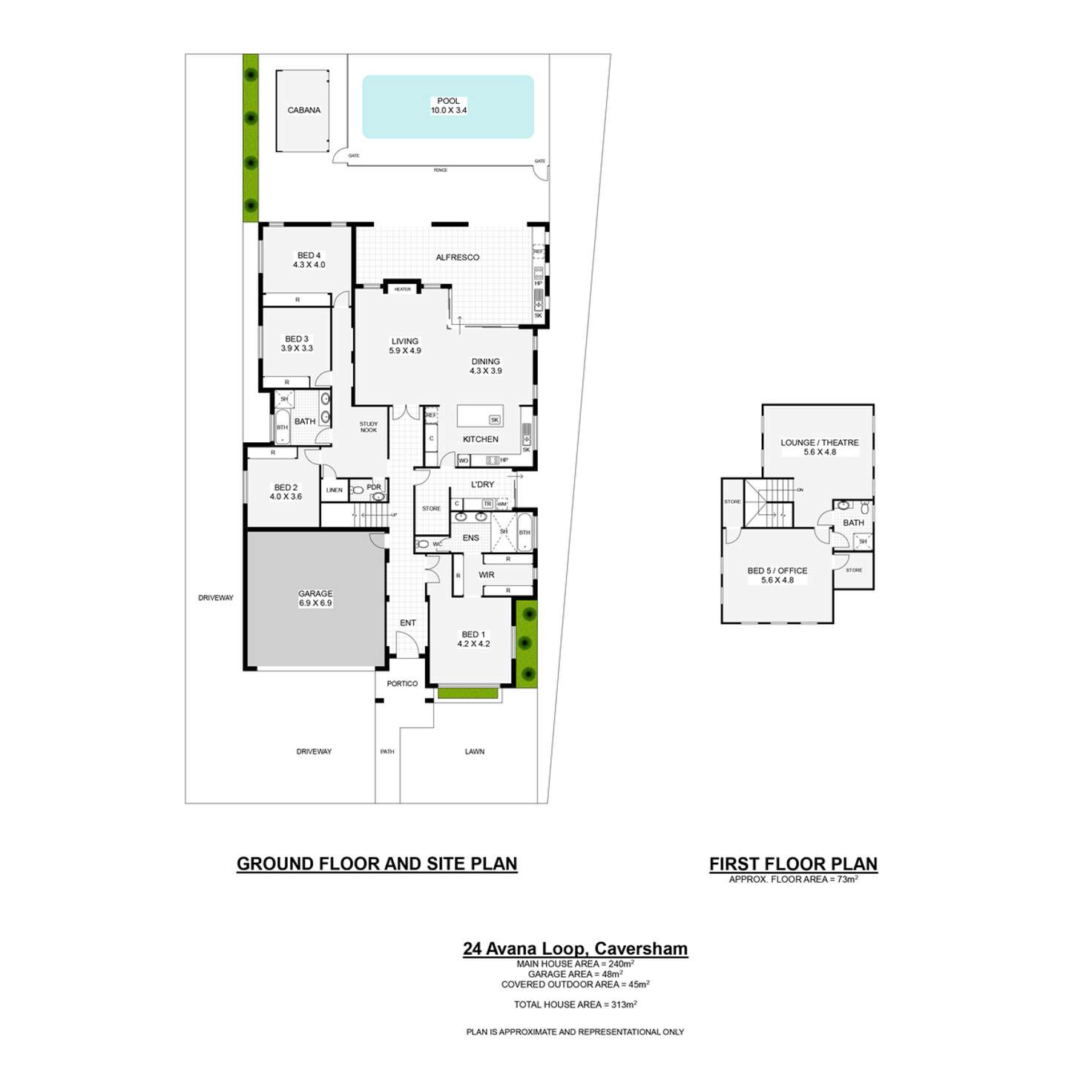 Floorplan of Homely house listing, 24 Avana Loop, Caversham WA 6055