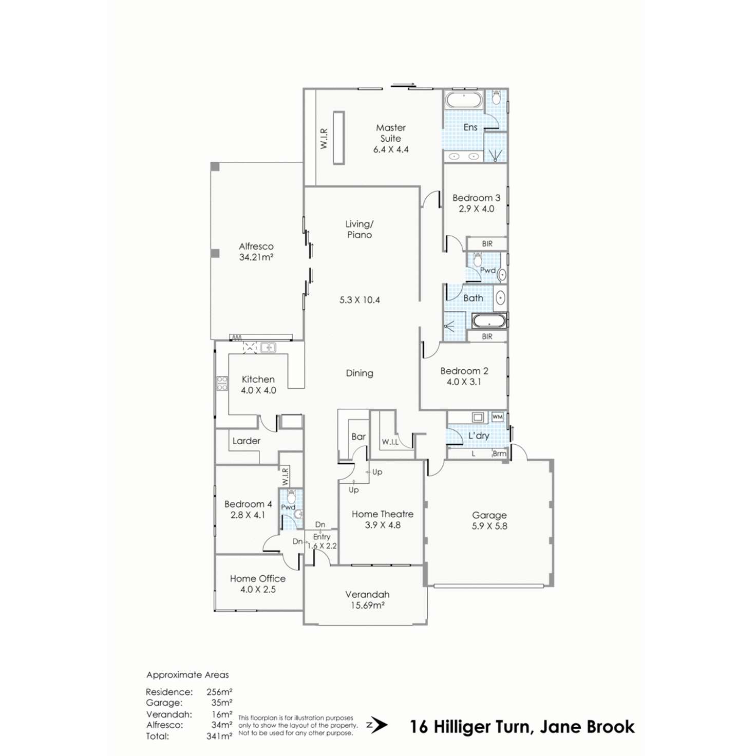Floorplan of Homely house listing, 16 Hilliger Turn, Jane Brook WA 6056