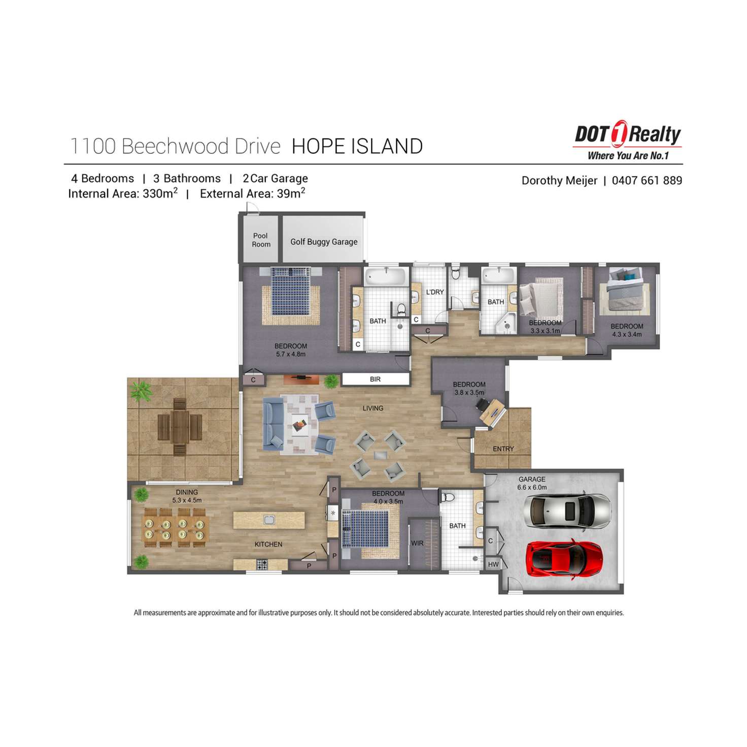 Floorplan of Homely house listing, 1100 Beechwood Drive, Hope Island QLD 4212