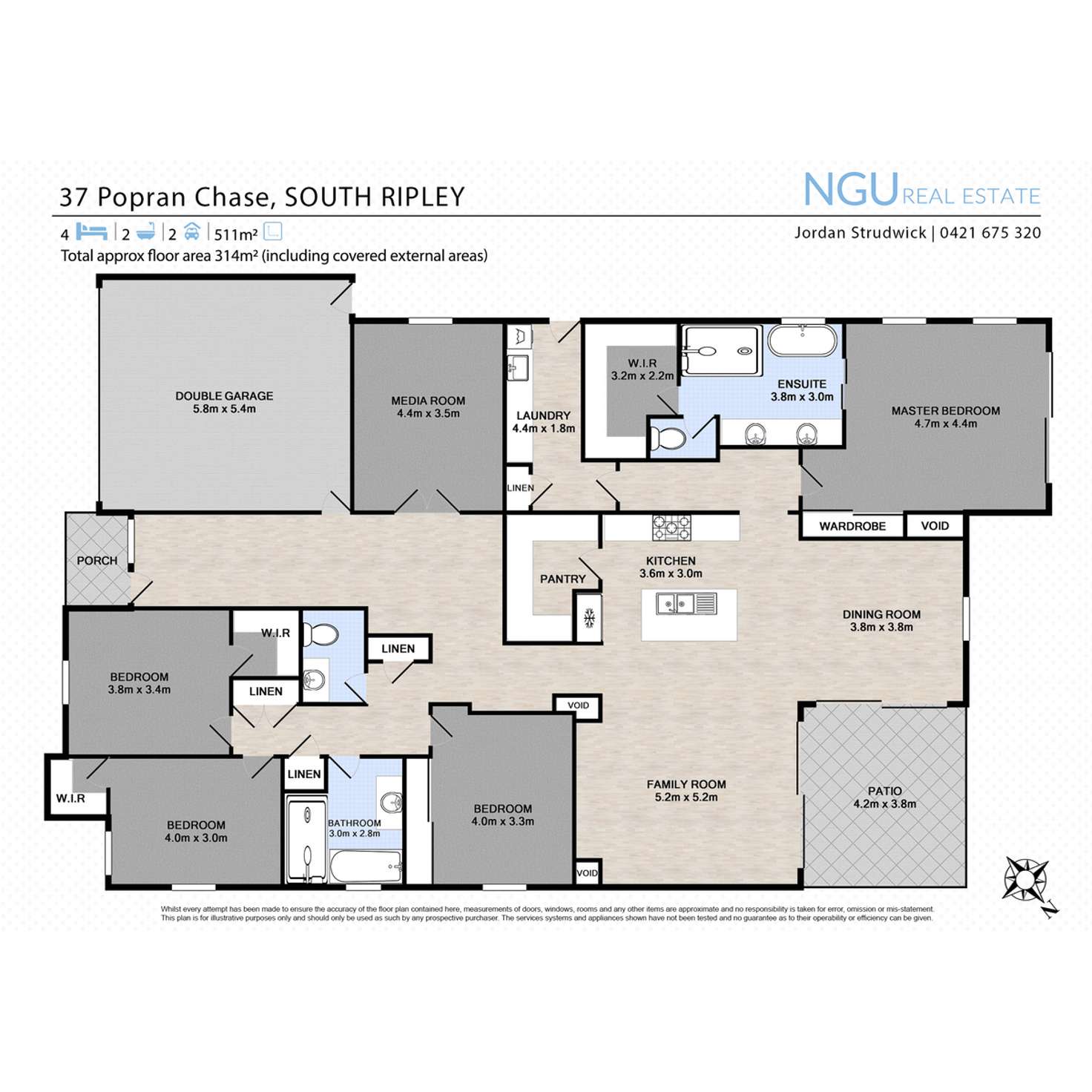 Floorplan of Homely house listing, 37 Popran Chase, South Ripley QLD 4306