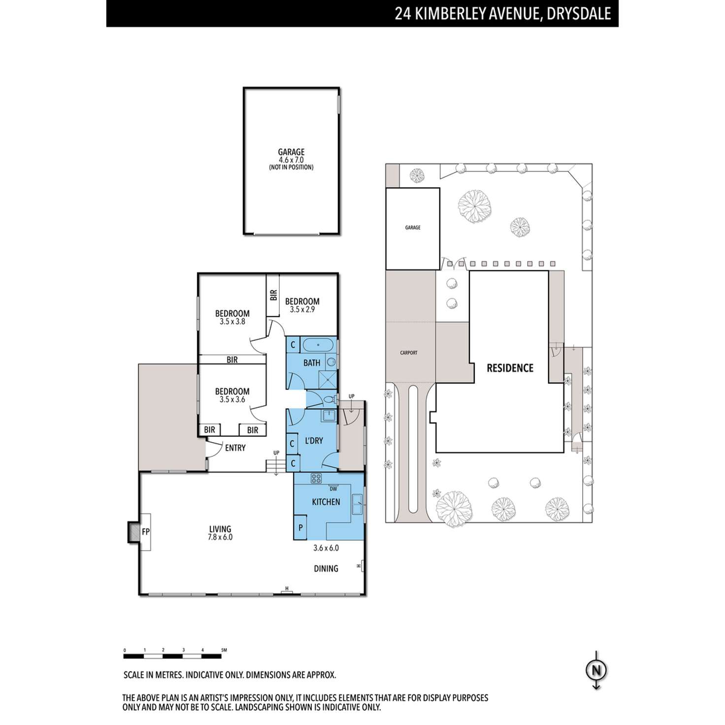Floorplan of Homely house listing, 24 Kimberley Avenue, Drysdale VIC 3222