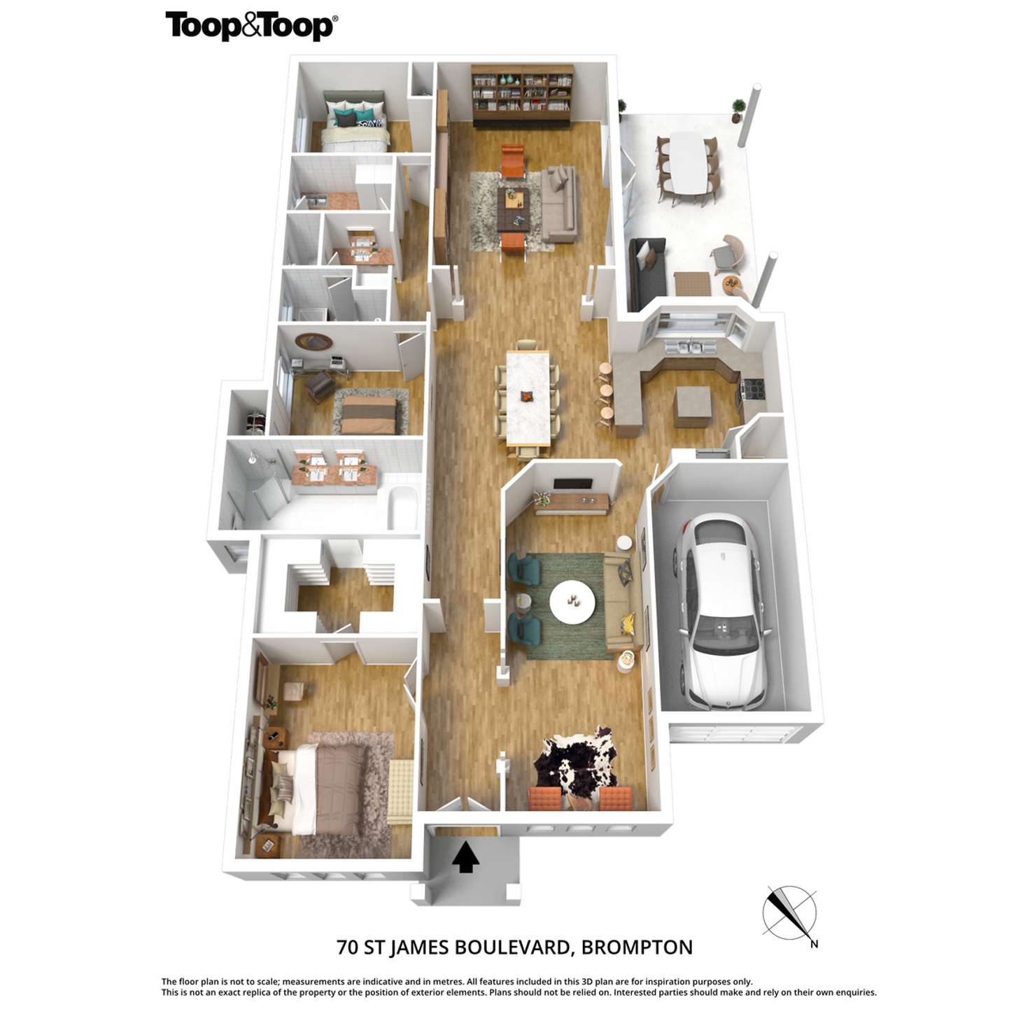 Floorplan of Homely house listing, 70 St James Boulevard, Brompton SA 5007
