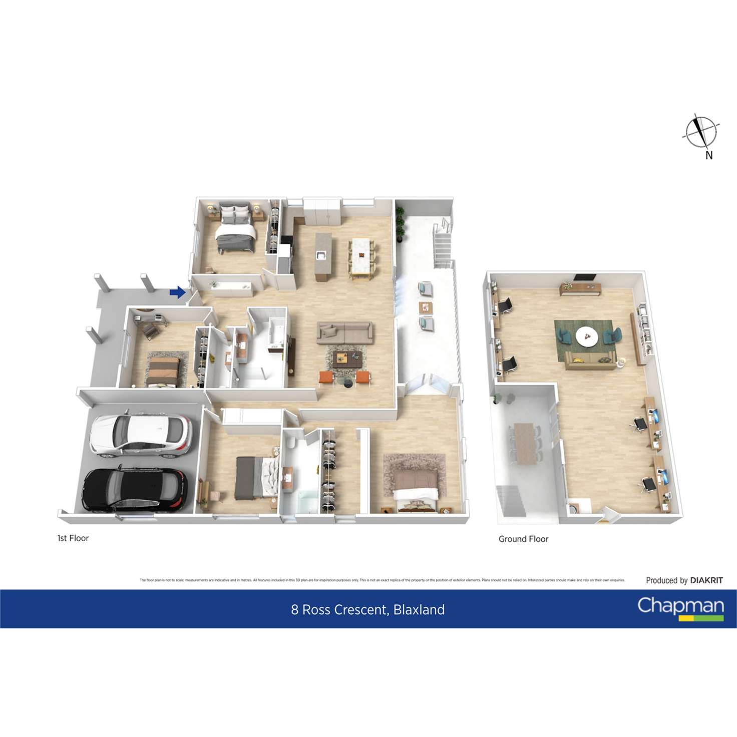 Floorplan of Homely house listing, 8 Ross Crescent, Blaxland NSW 2774