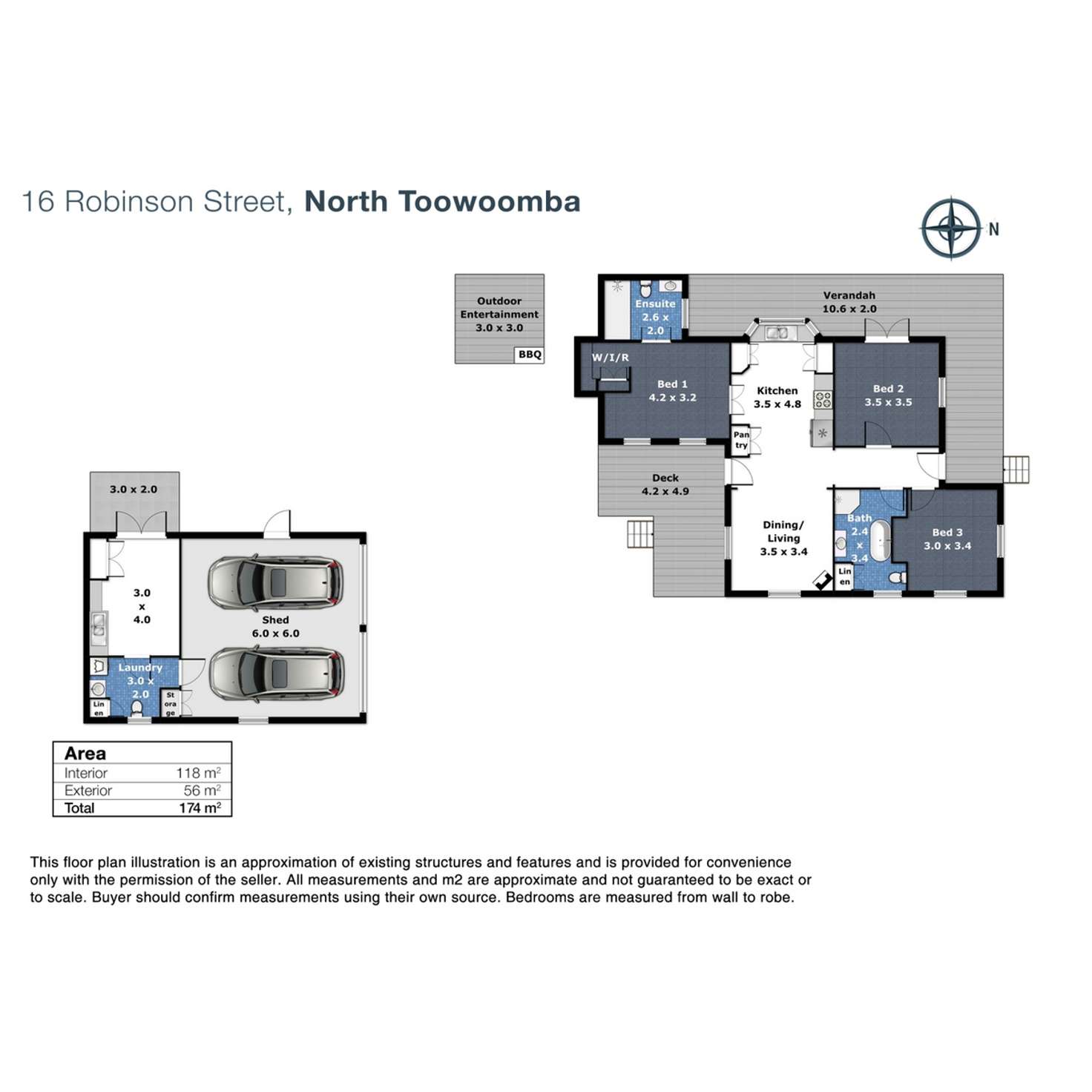 Floorplan of Homely house listing, 16 Robinson Street, North Toowoomba QLD 4350