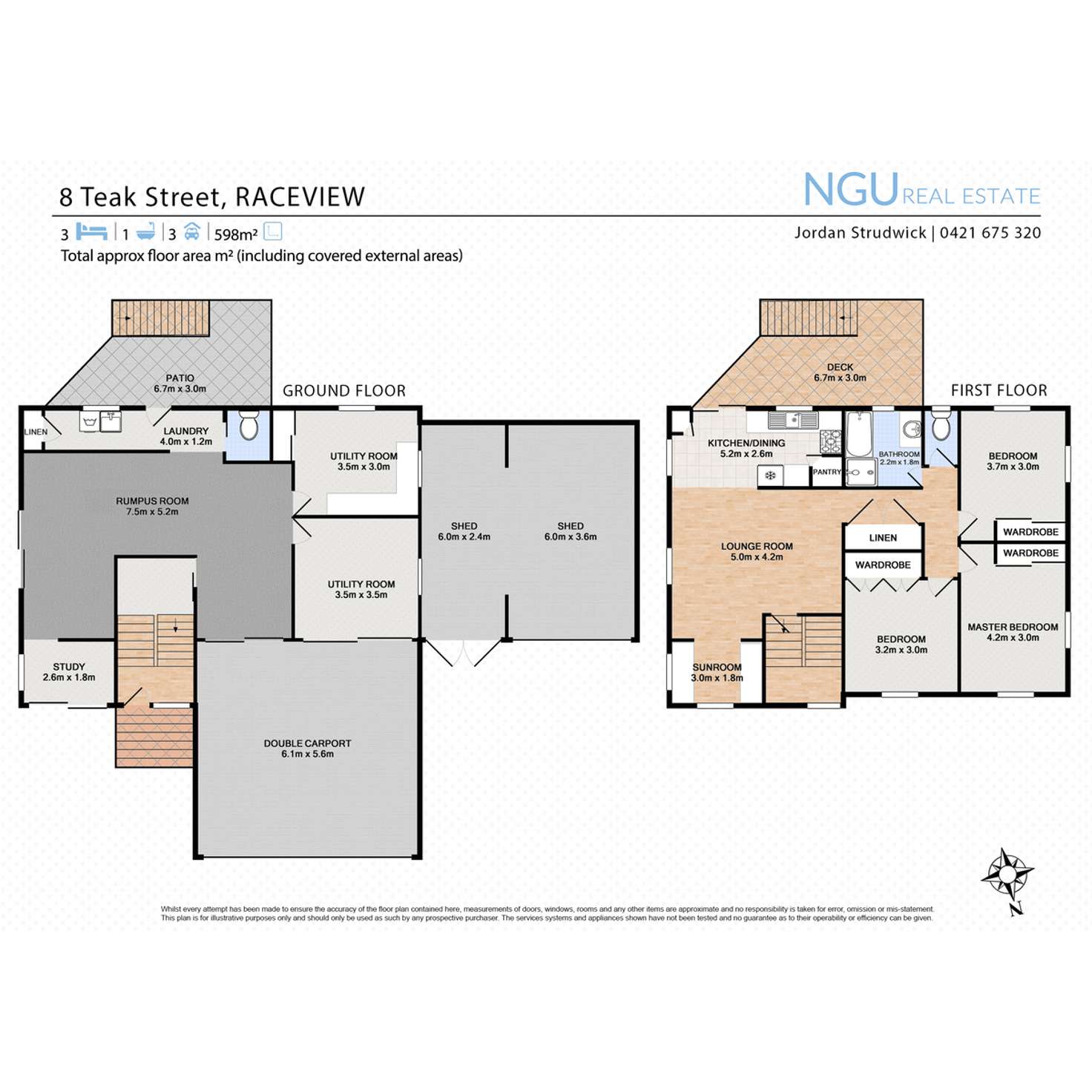 Floorplan of Homely house listing, 8 Teak Street, Raceview QLD 4305
