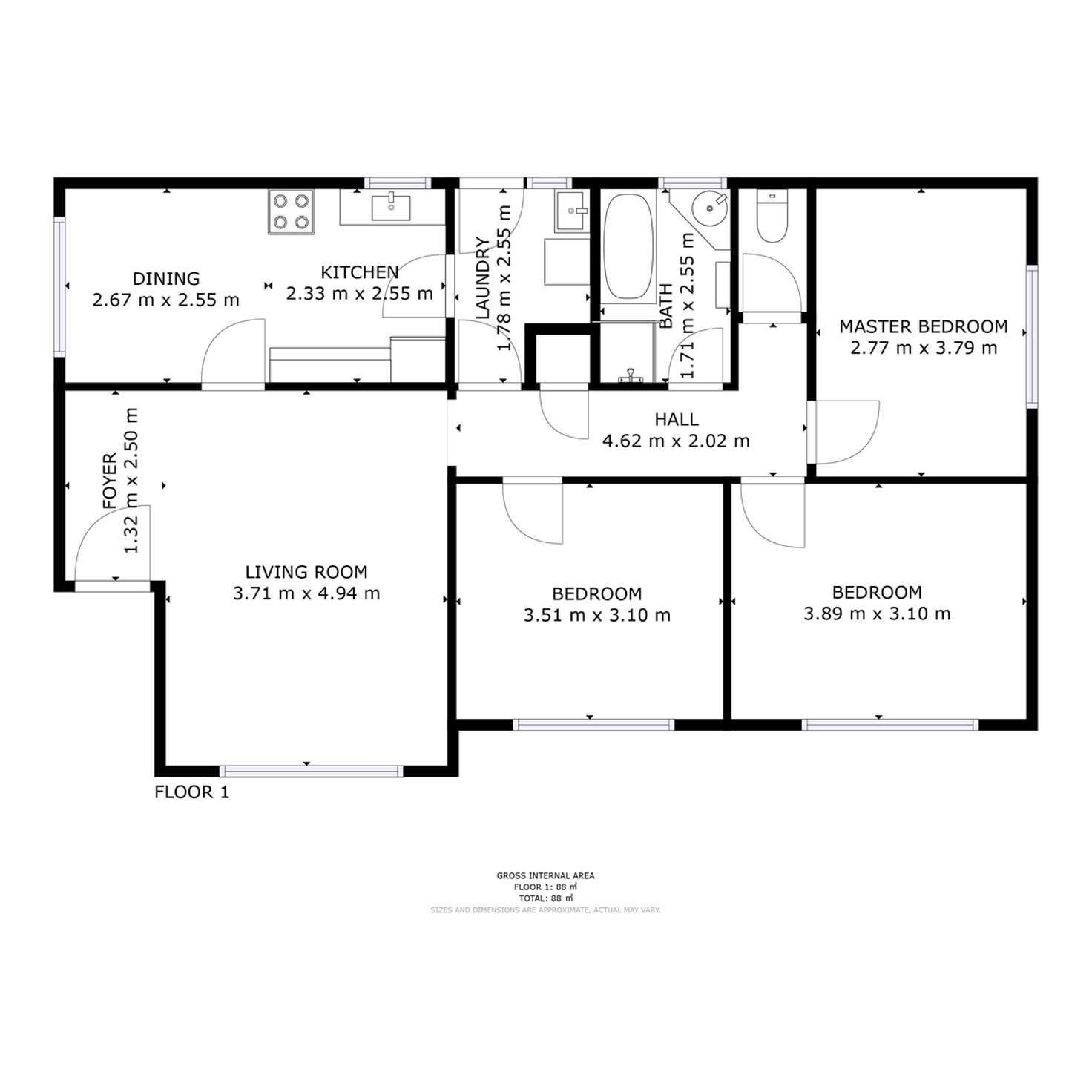 Floorplan of Homely house listing, 5 Fergusson Place, Bridgewater TAS 7030