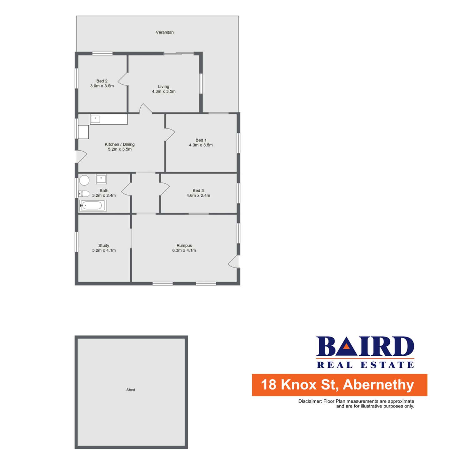 Floorplan of Homely house listing, 18 Knox Street, Abernethy NSW 2325